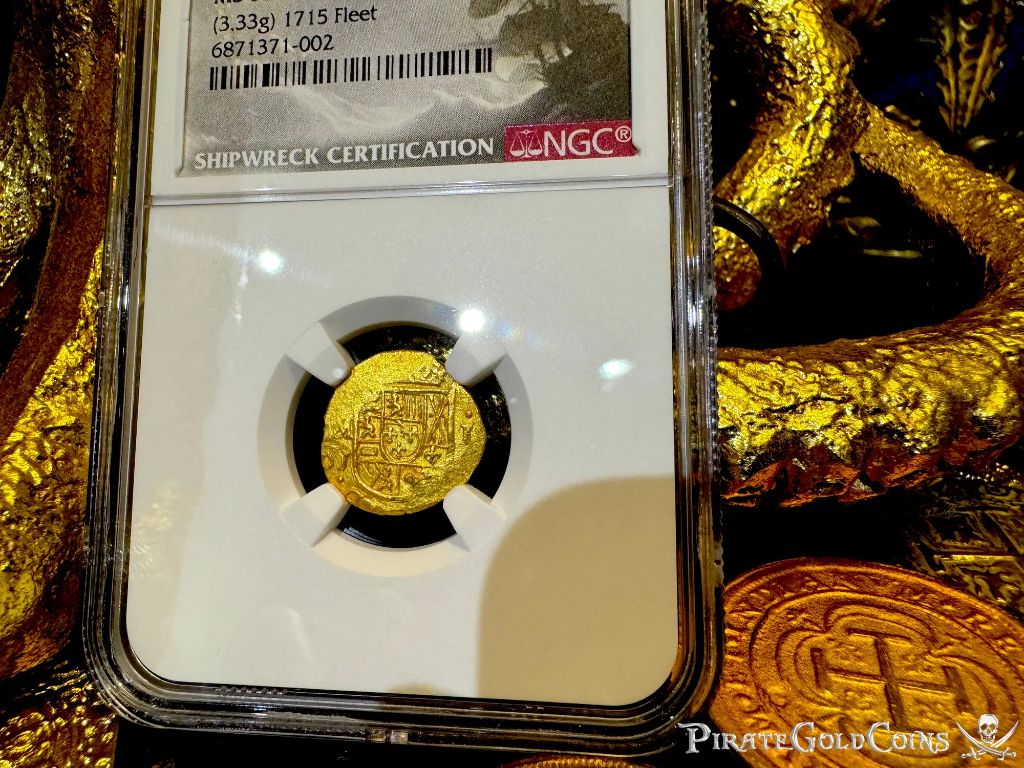 Mexico 1712-13 "1715 Fleet Shipwreck" NGC 65!  3