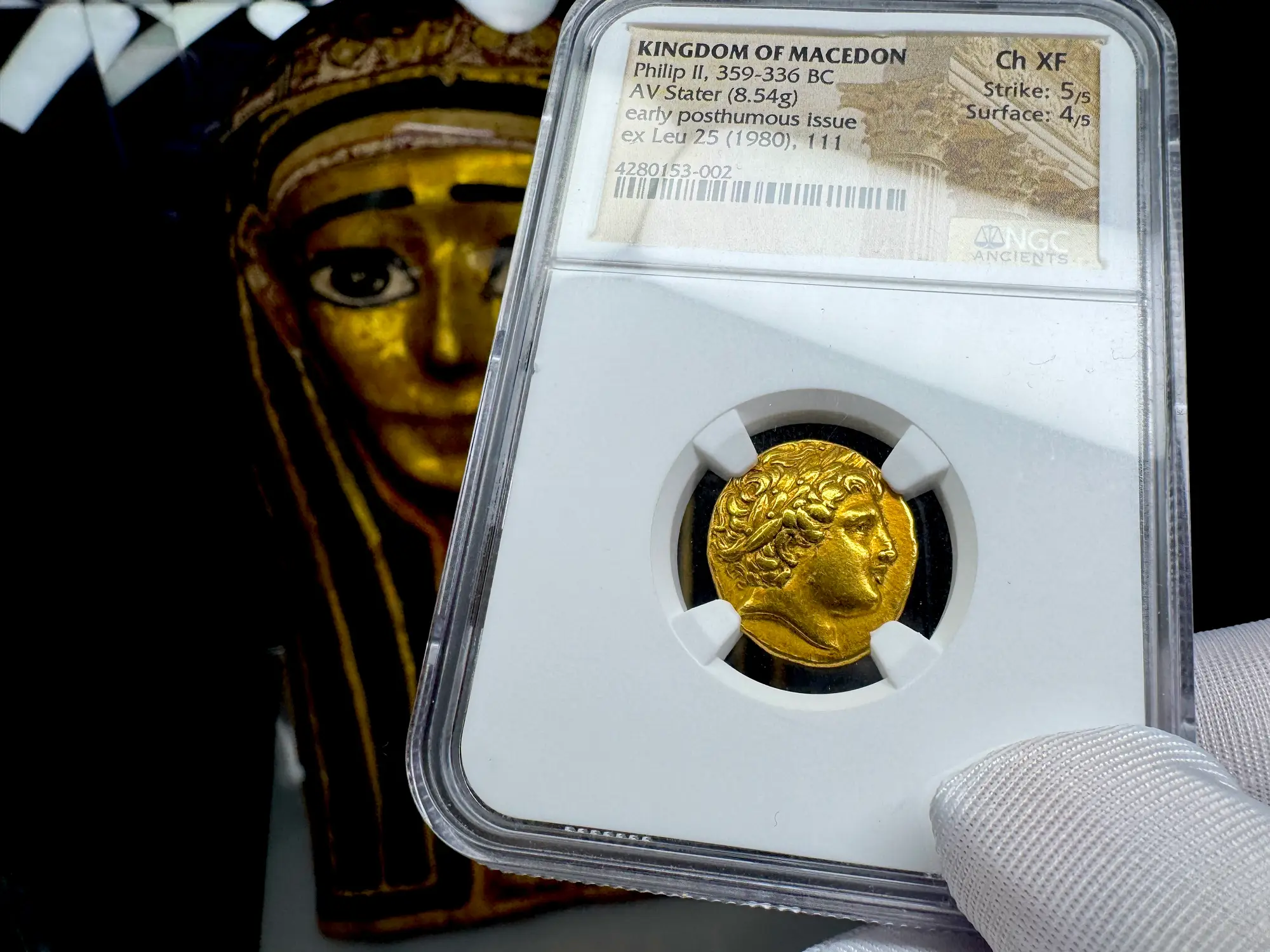 Kingdom of Macedon "Philip II" 359-336BC NGC CH XF 5x4  3