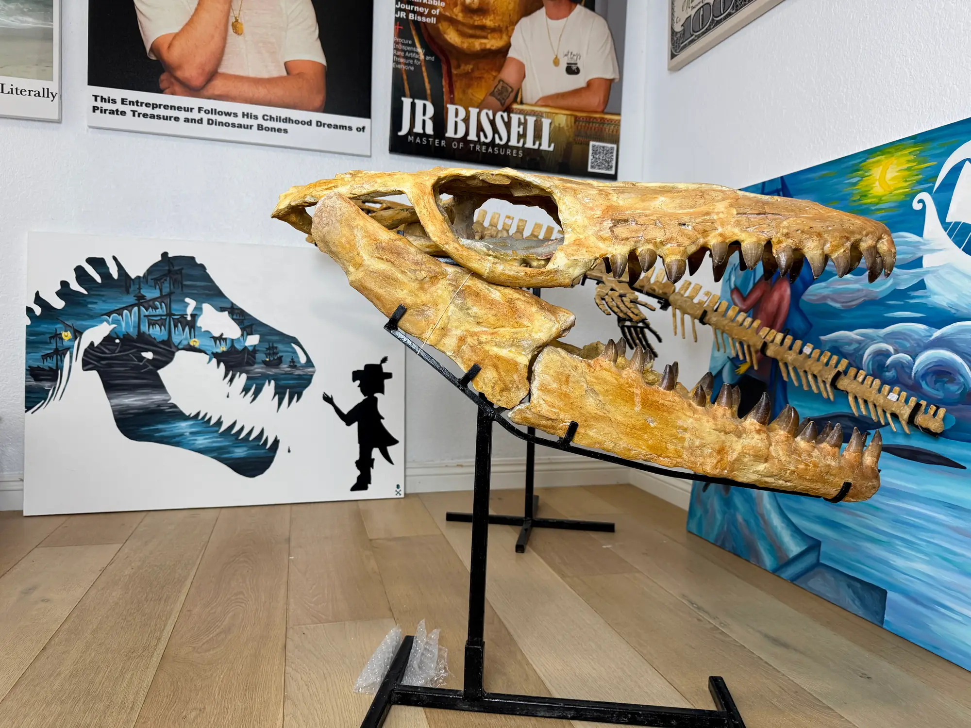 Mosasaur Skull Halisaurus Arambourgi Mosasaurus  18