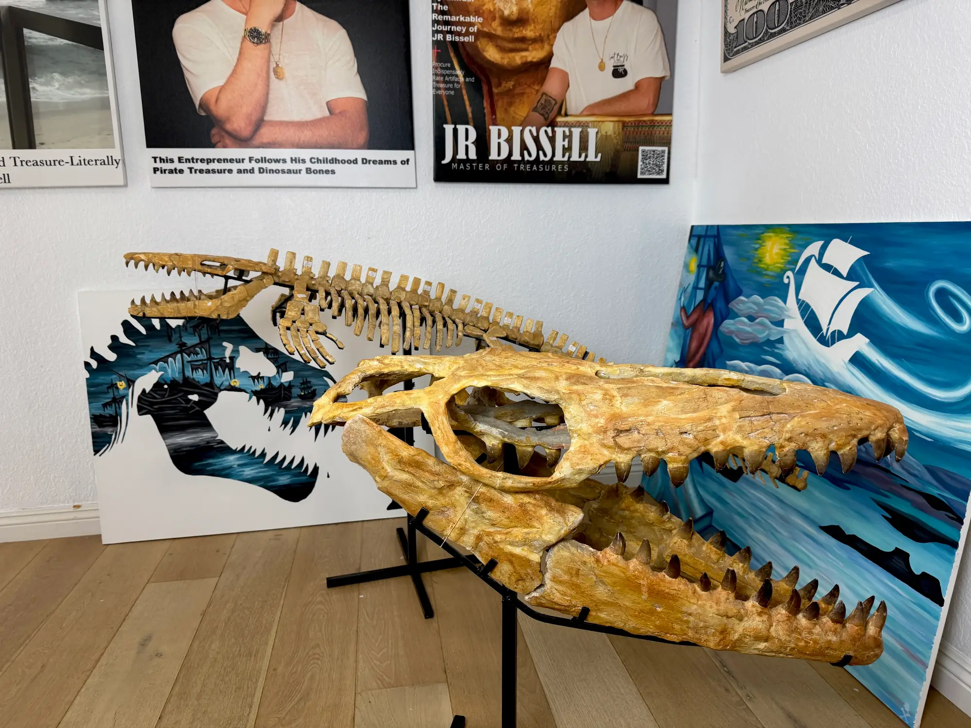 Mosasaur Skull Halisaurus Arambourgi Mosasaurus  21