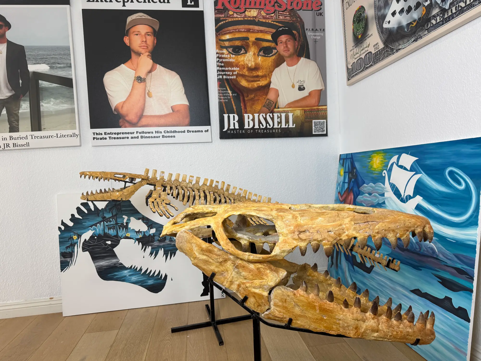 Mosasaur Skull Halisaurus Arambourgi Mosasaurus  22