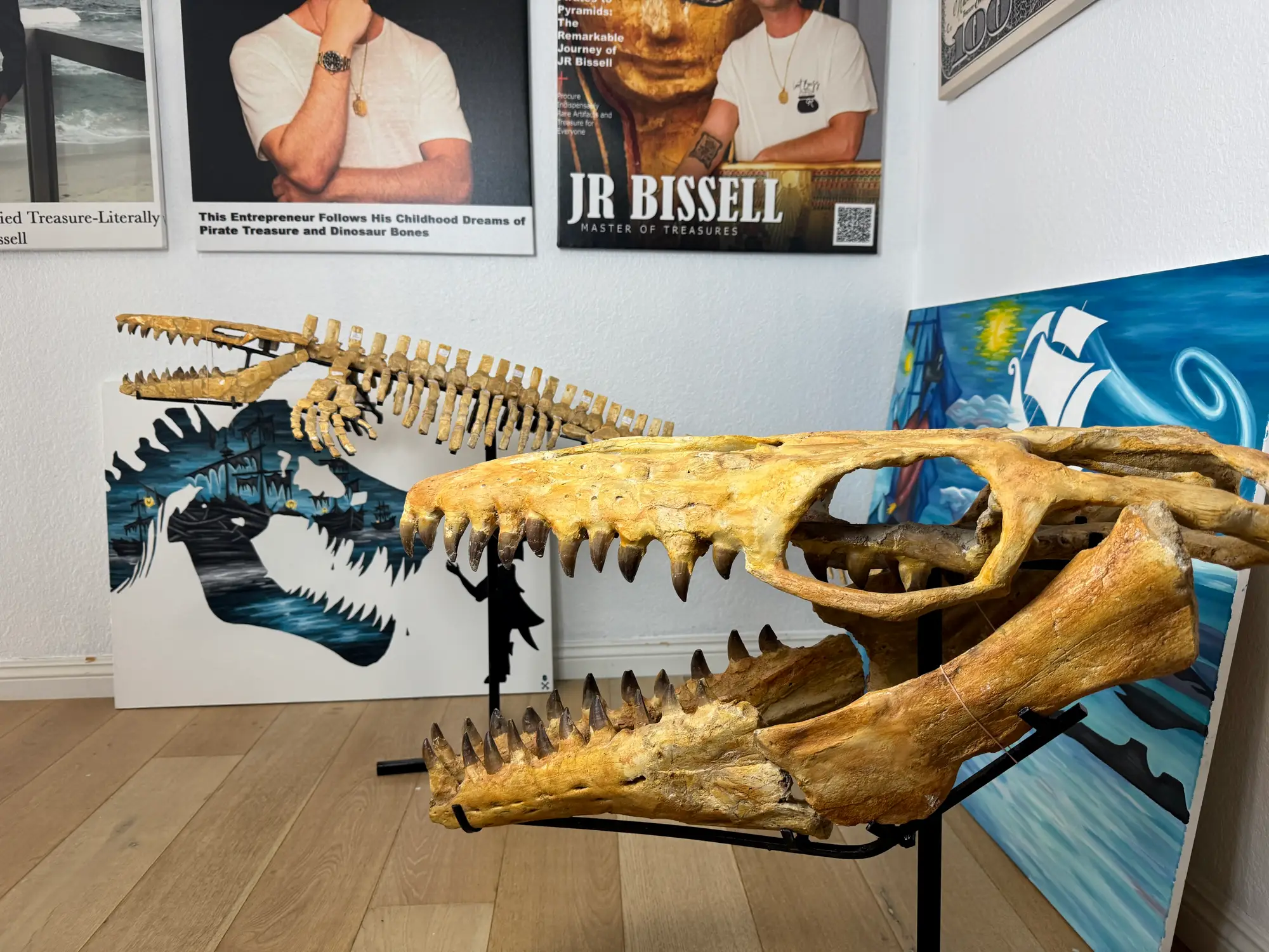 Mosasaur Skull Halisaurus Arambourgi Mosasaurus  26