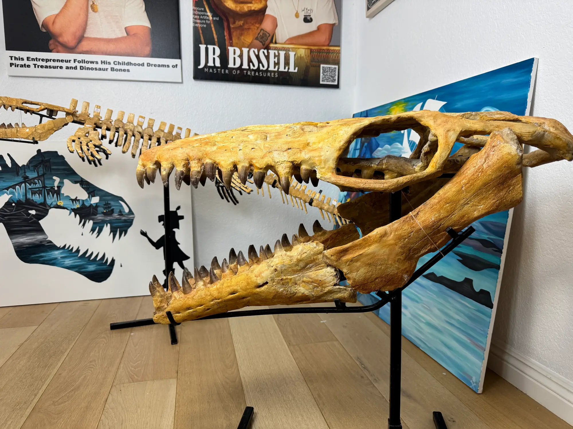 Mosasaur Skull Halisaurus Arambourgi Mosasaurus  30