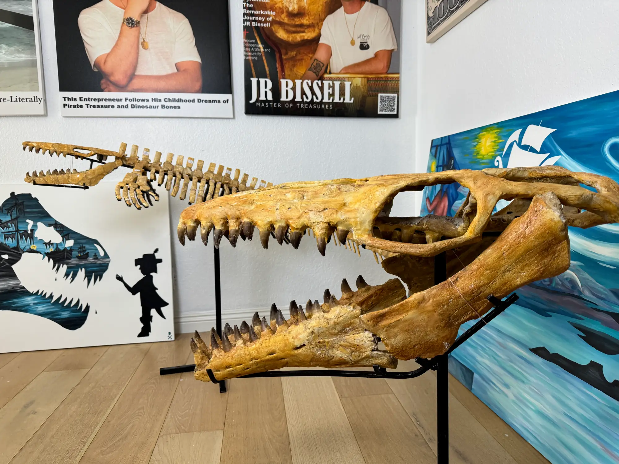 Mosasaur Skull Halisaurus Arambourgi Mosasaurus  8