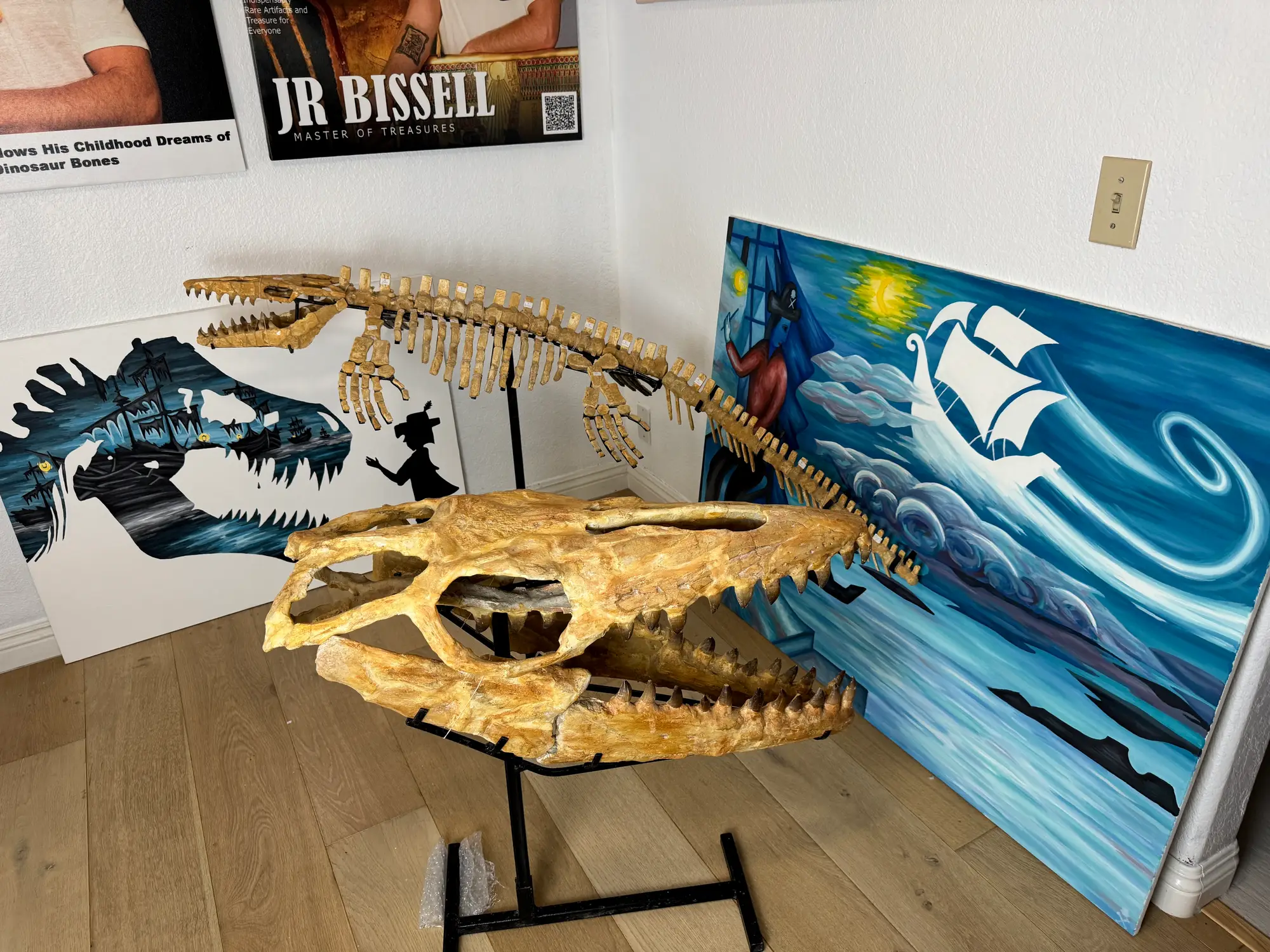 Mosasaur Full Skeleton (Small) Frankenstein Halisaurus Arambourgi Mosasaurus  28