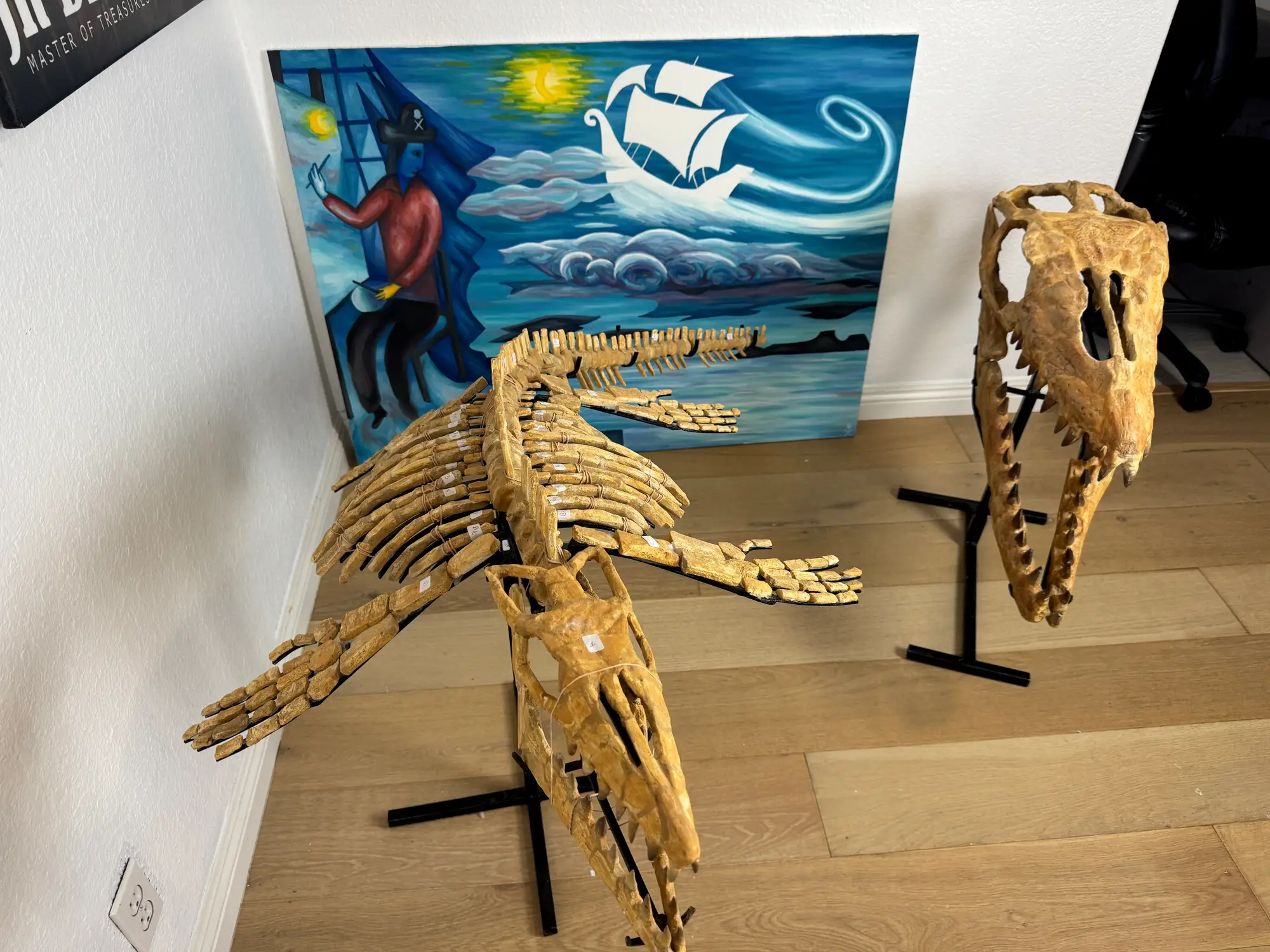 Mosasaur Full Skeleton (Small) Frankenstein Halisaurus Arambourgi Mosasaurus  35