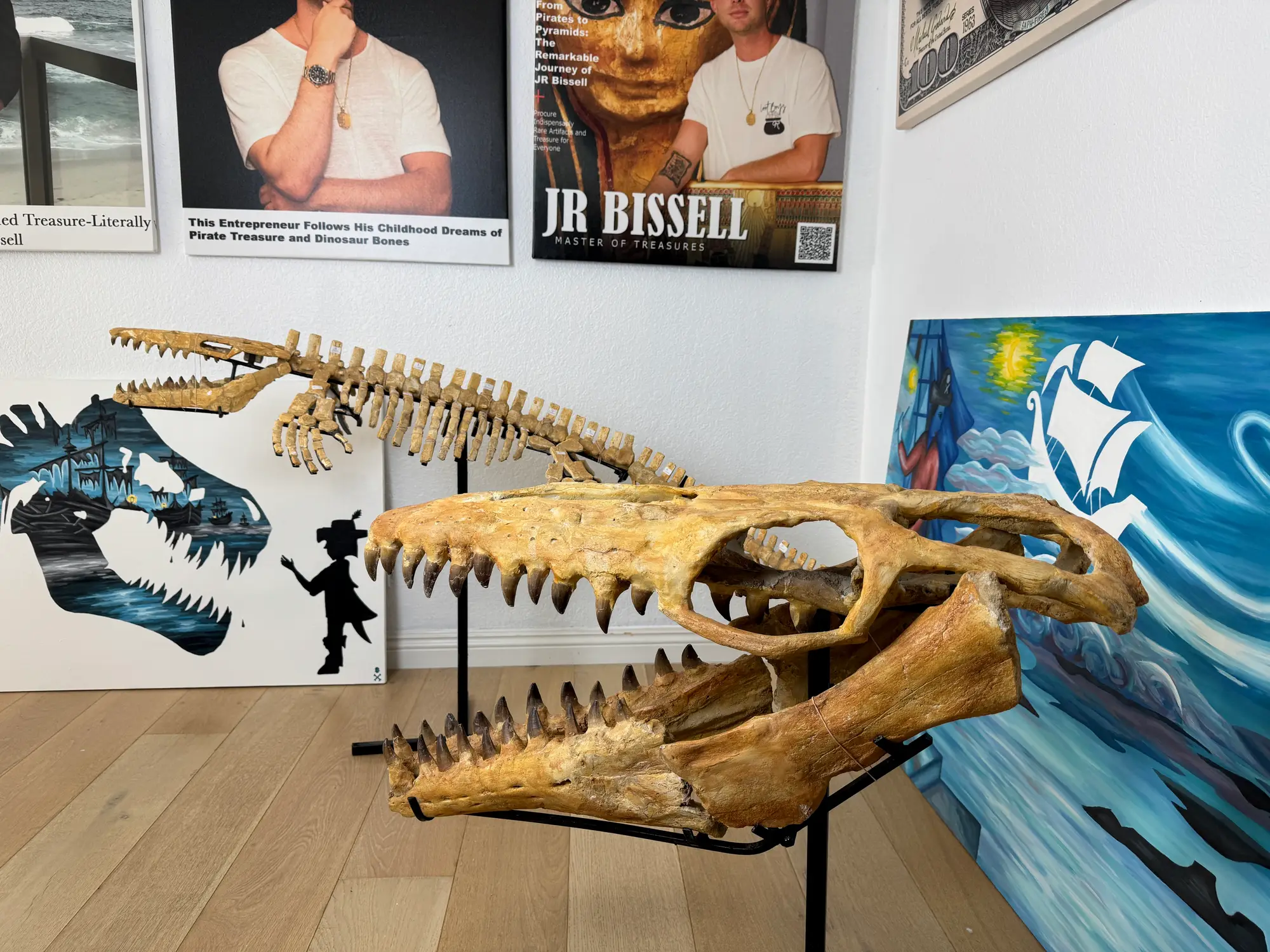 Mosasaur Full Skeleton (Small) Frankenstein Halisaurus Arambourgi Mosasaurus  39