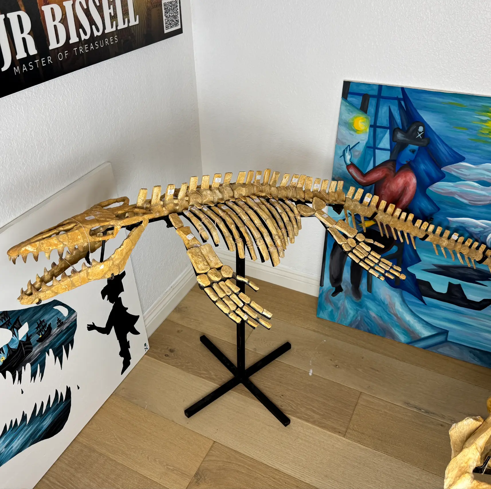 Mosasaur Full Skeleton (Small) Frankenstein Halisaurus Arambourgi Mosasaurus  15