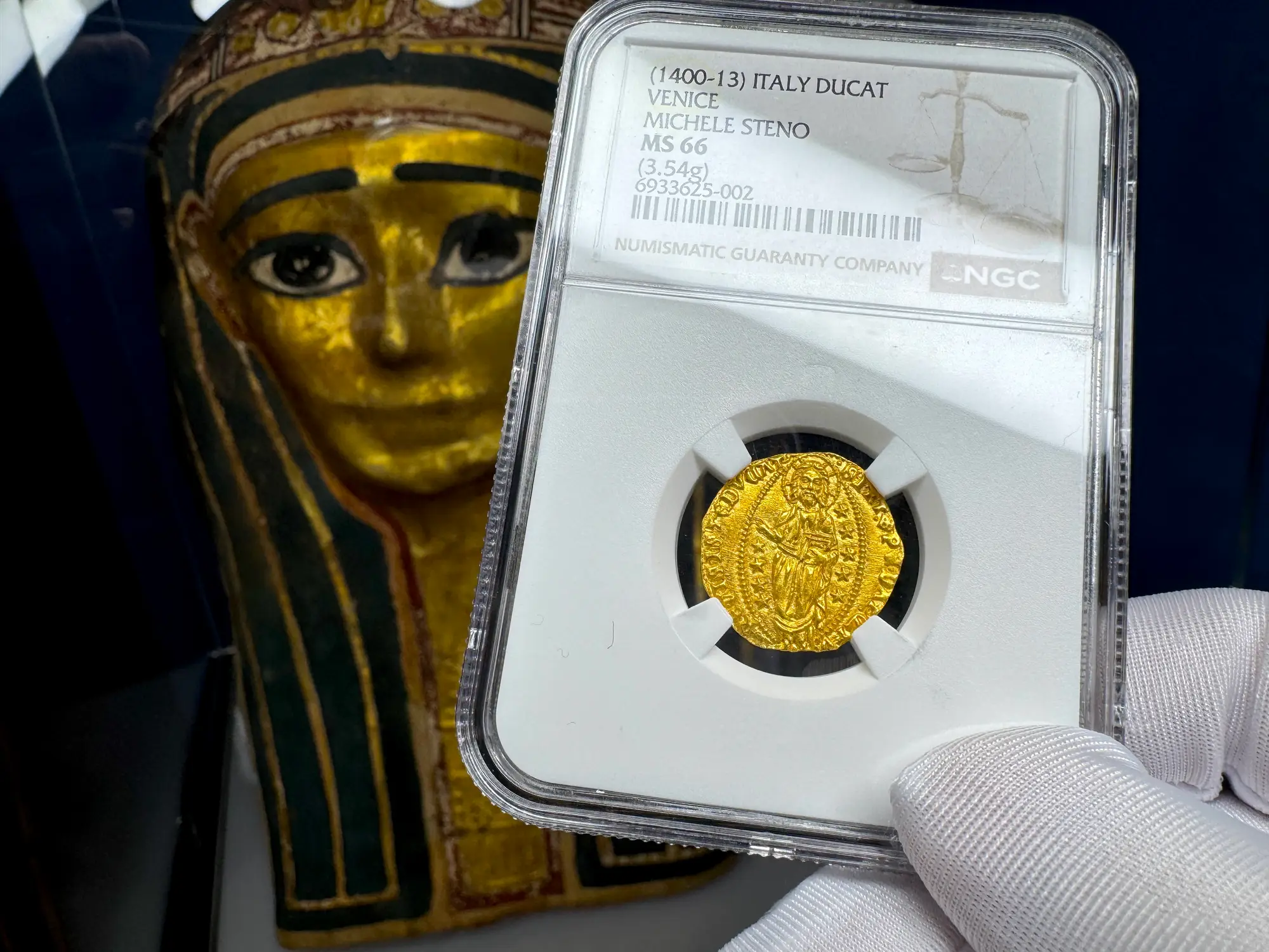 Italy "Jesus Christ" 1400-13 Ducat Michele Steno NGC 66 19