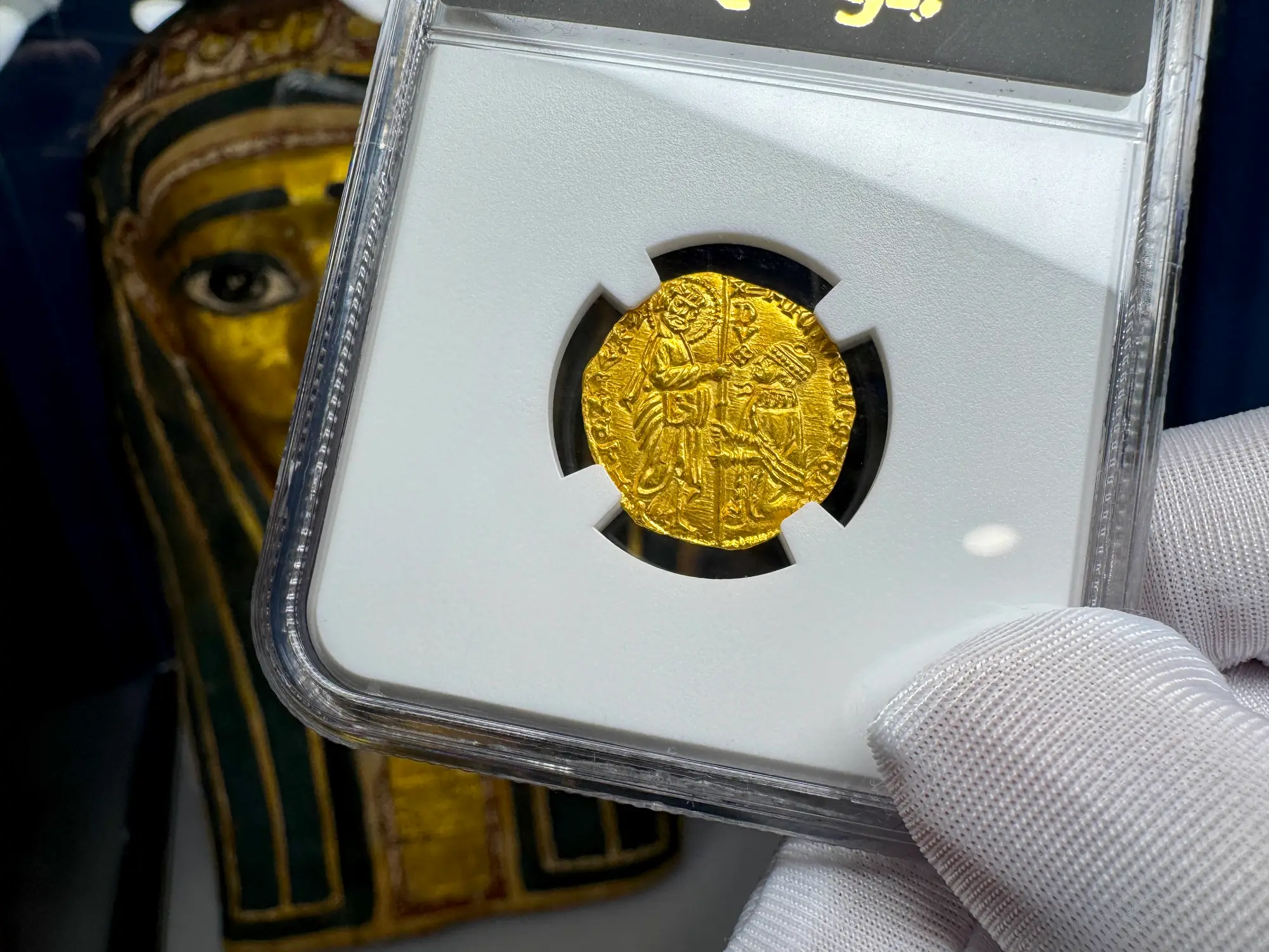 Italy "Jesus Christ" 1400-13 Ducat Michele Steno NGC 66 20