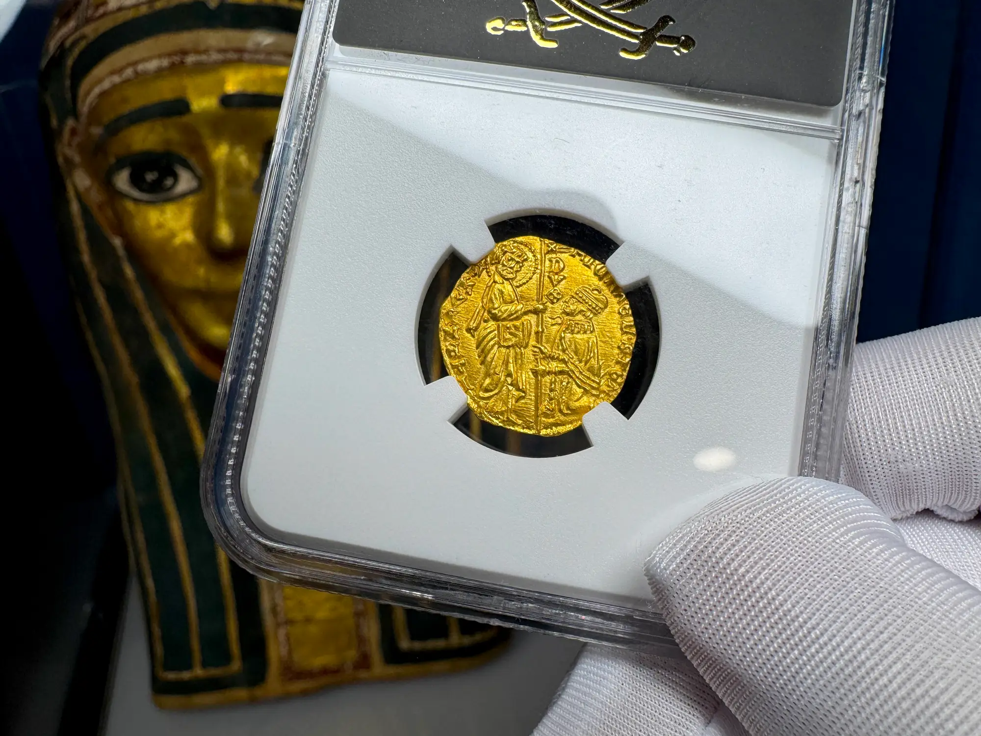 Italy "Jesus Christ" 1400-13 Ducat Michele Steno NGC 66 22
