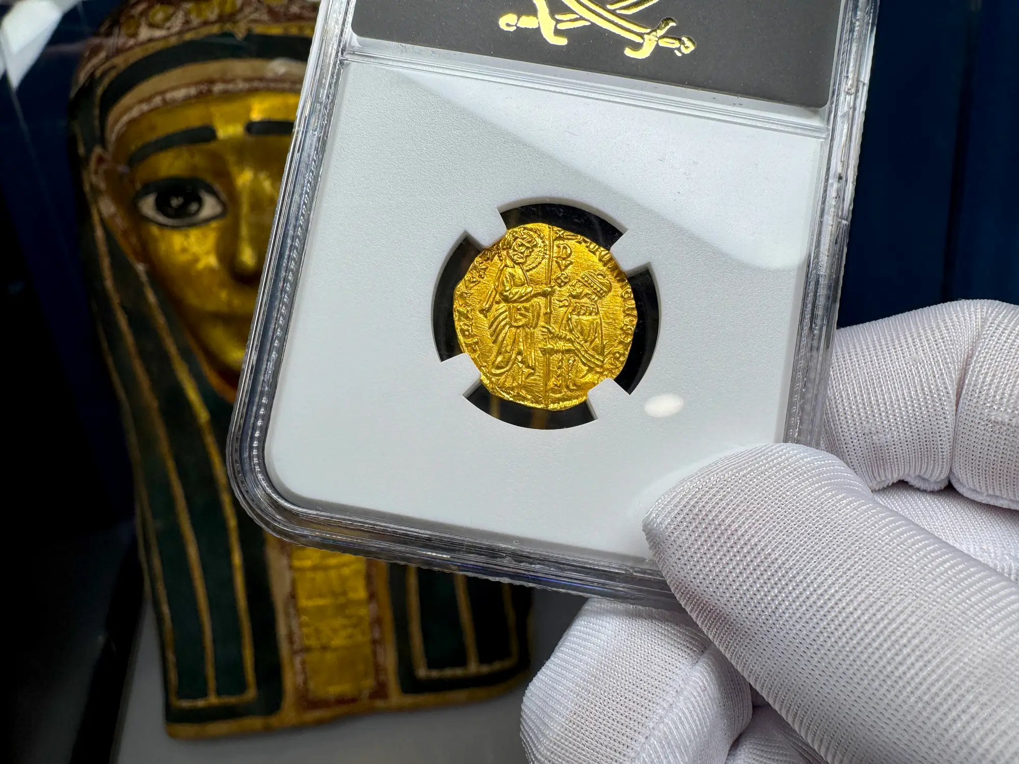 Italy "Jesus Christ" 1400-13 Ducat Michele Steno NGC 66 23
