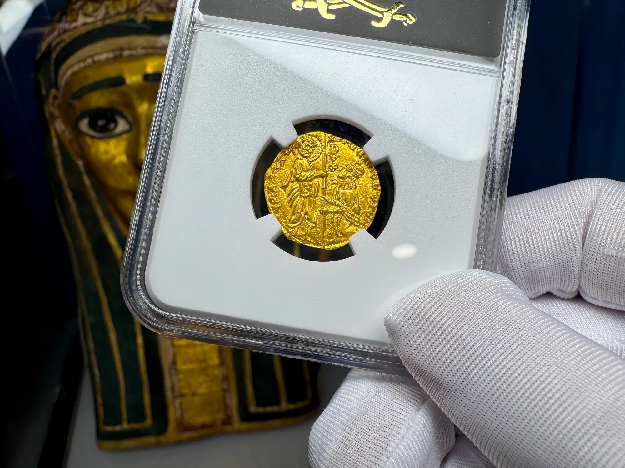 Italy "Jesus Christ" 1400-13 Ducat Michele Steno NGC 66 24