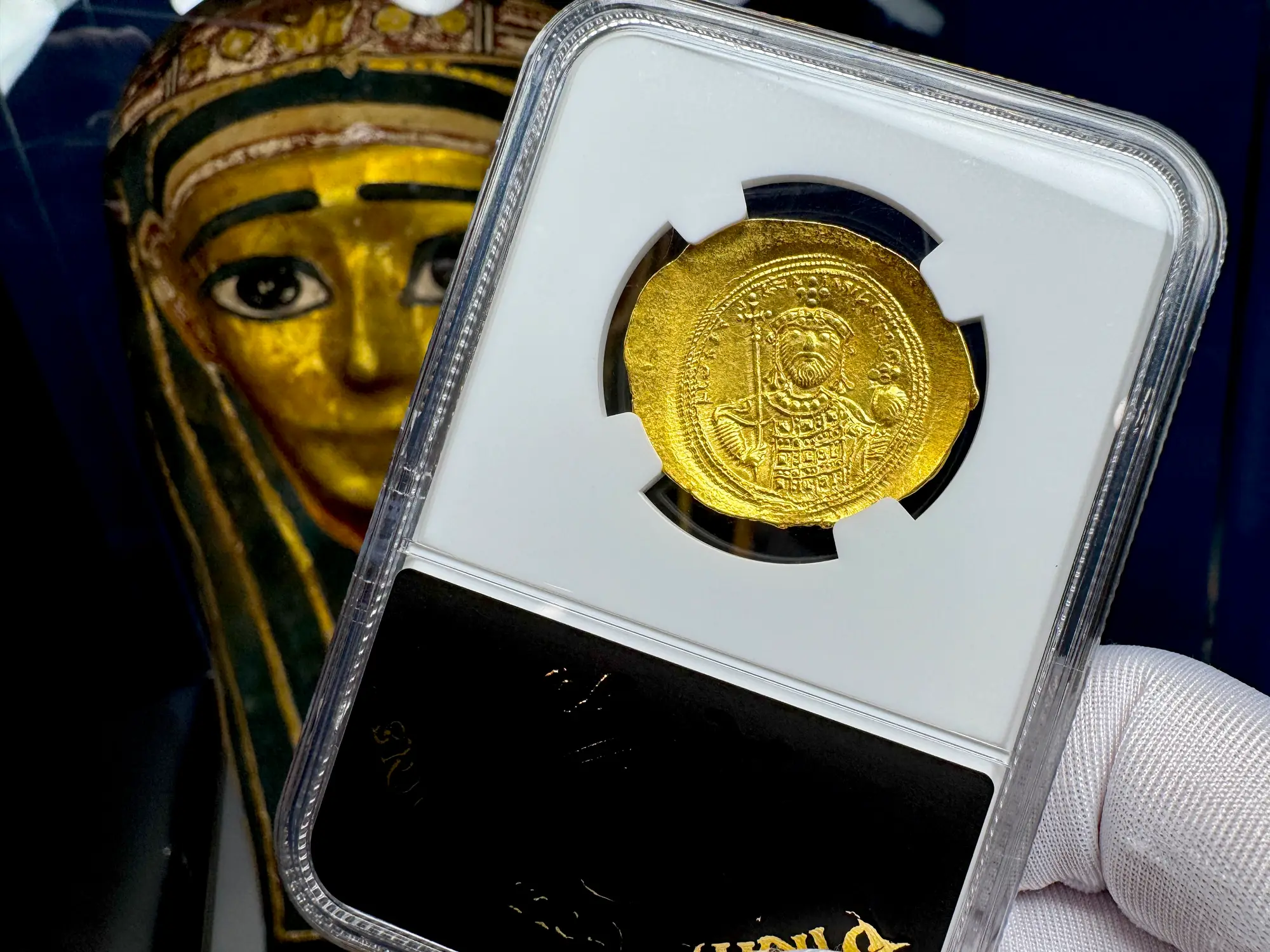 Byzantine Empire "Jesus Christ" 1042AD Constantine IX NGC MS 5x4 16