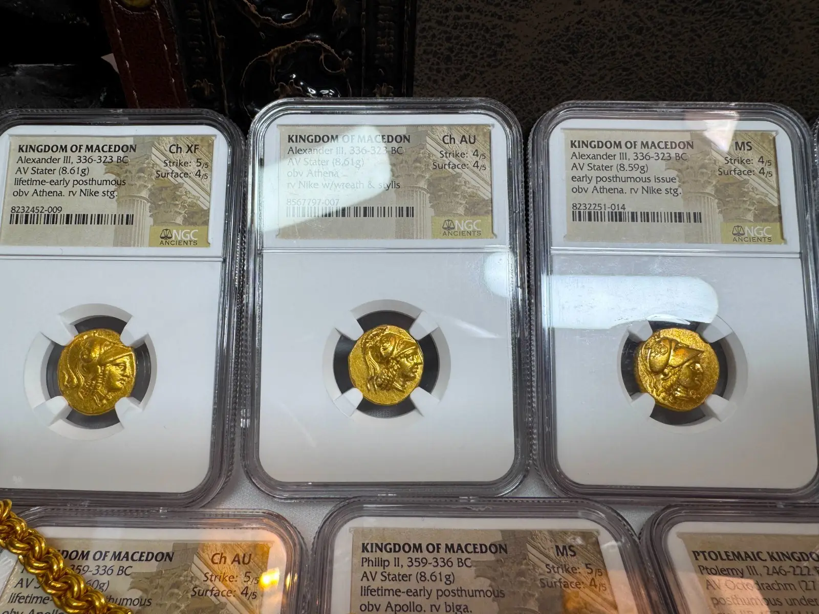 Kingdom of Macedon "Alexander the Great" 336BC Stater NGC Ch AU  3