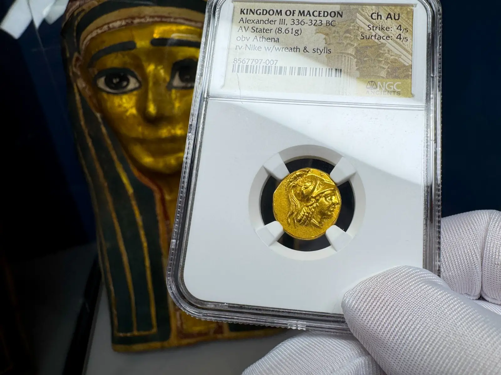 Kingdom of Macedon "Alexander the Great" 336BC Stater NGC Ch AU  8