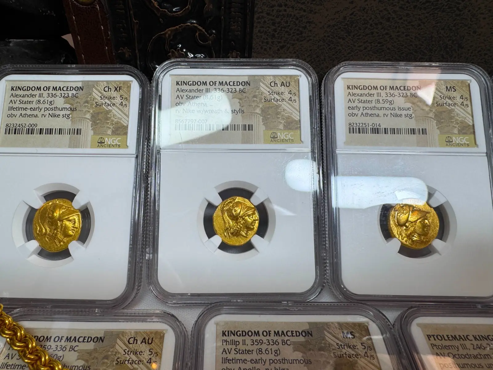 Kingdom of Macedon "Alexander the Great" 336BC Stater NGC Ch AU  6