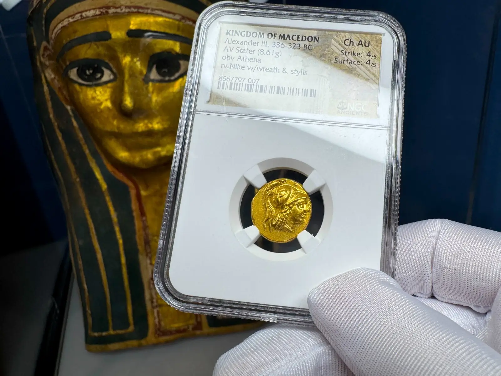 Kingdom of Macedon "Alexander the Great" 336BC Stater NGC Ch AU  17