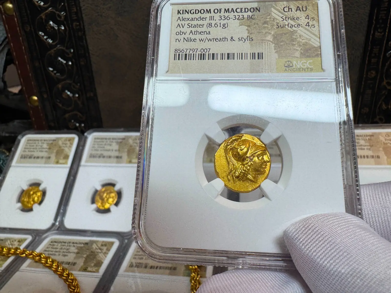 Kingdom of Macedon "Alexander the Great" 336BC Stater NGC Ch AU  20