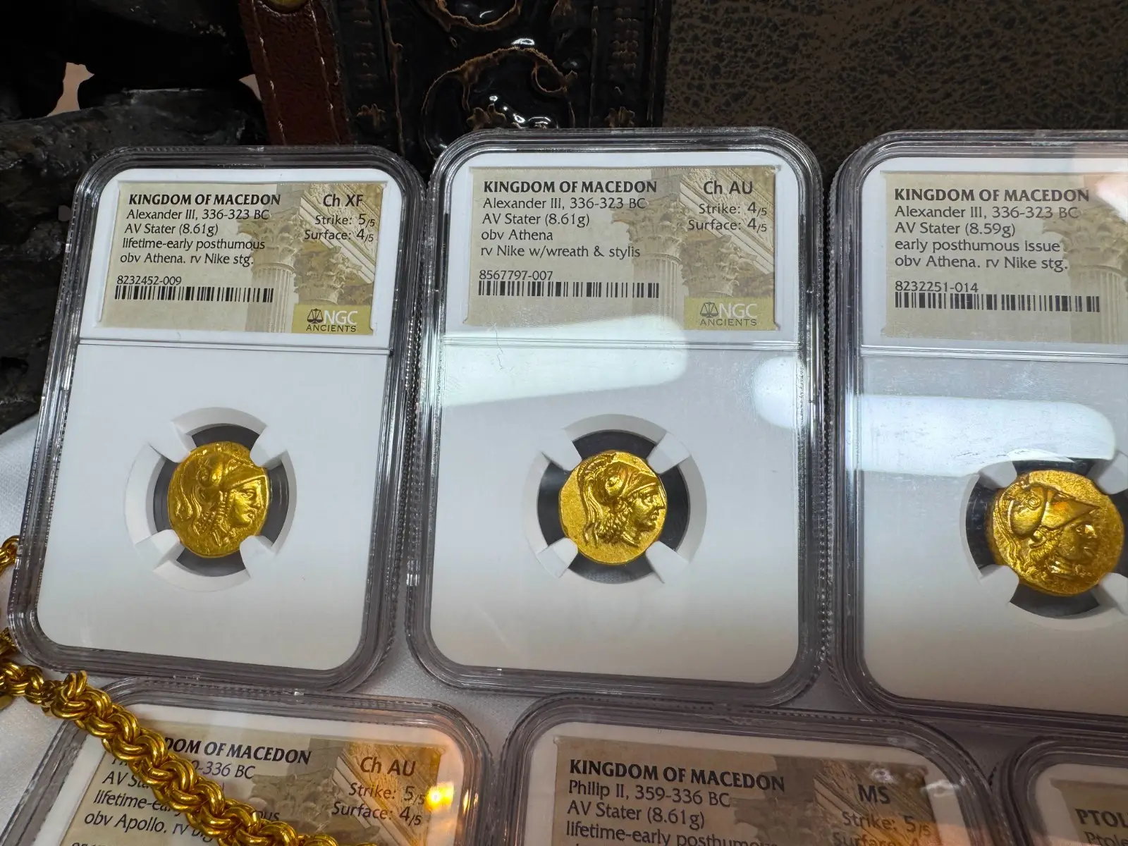 Kingdom of Macedon "Alexander the Great" 336BC Stater NGC Ch AU  15