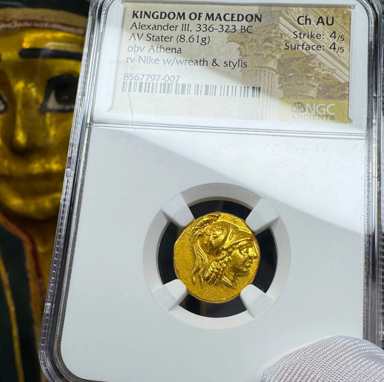 Kingdom of Macedon "Alexander the Great" 336BC Stater NGC Ch AU 