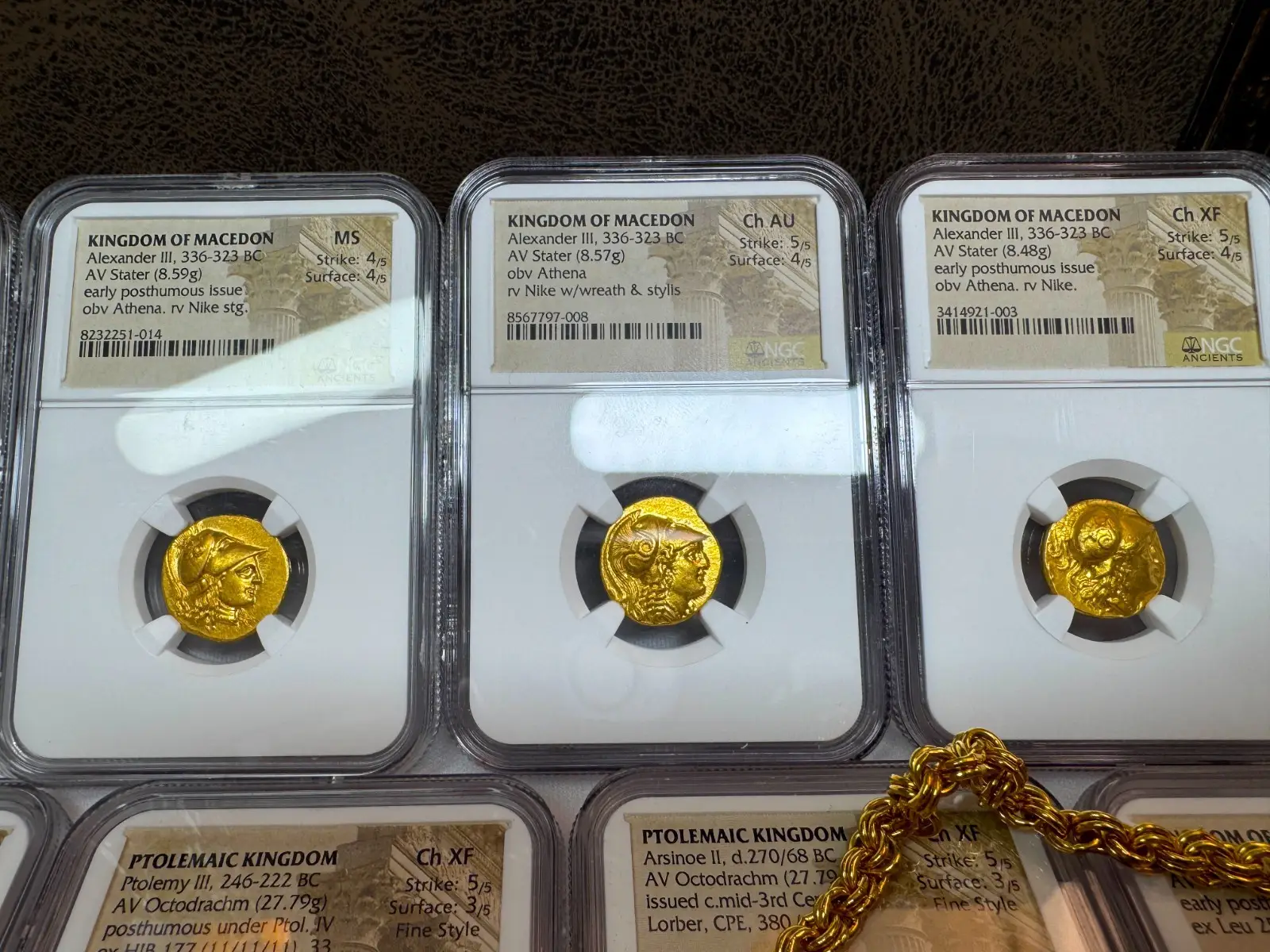 Kingdom of Macedon "Alexander the Great" 336BC Stater NGC Ch AU  11