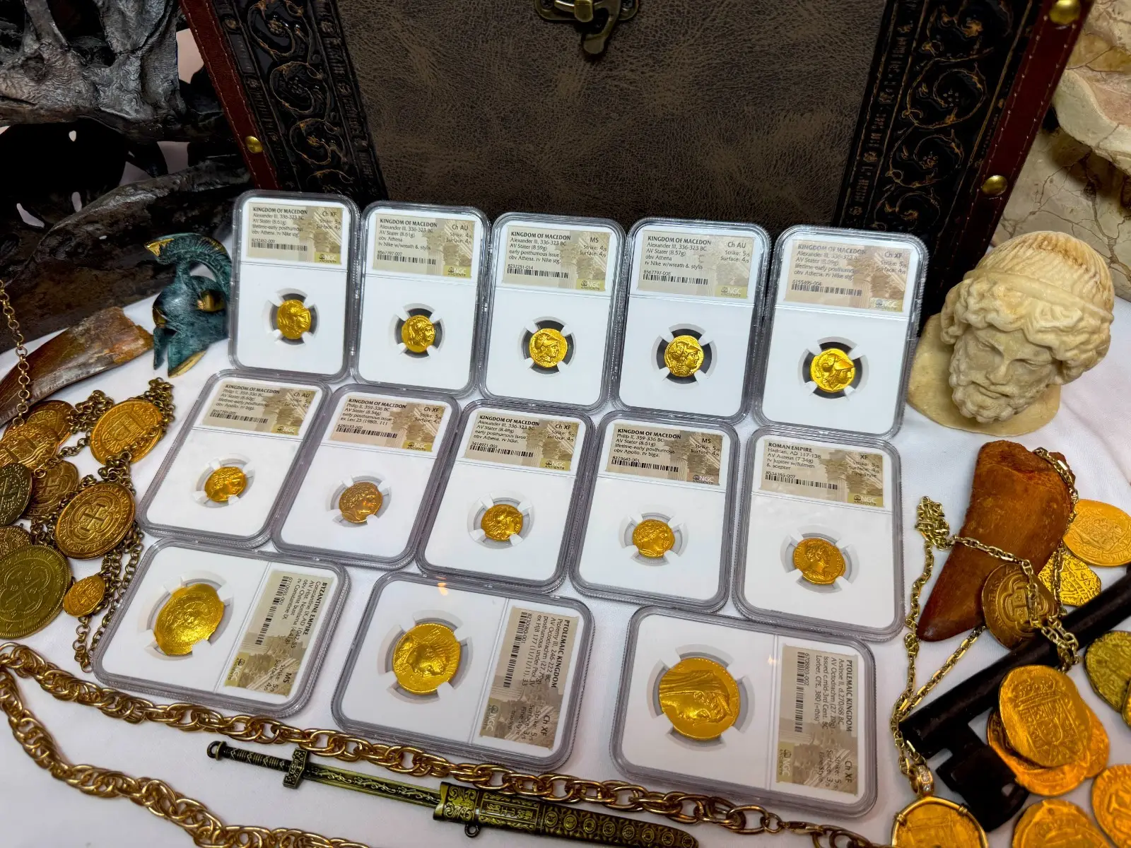 Kingdom of Macedon "Alexander the Great" 336BC Stater NGC Ch AU  18