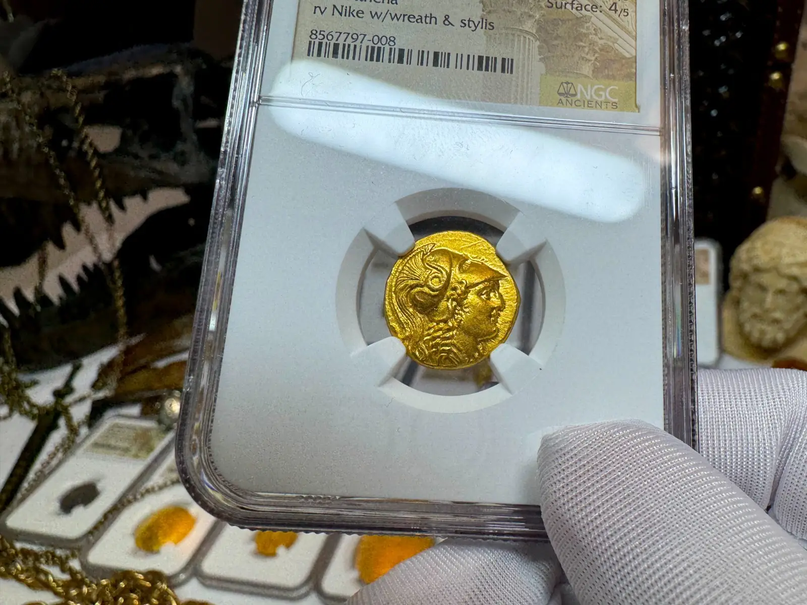 Kingdom of Macedon "Alexander the Great" 336BC Stater NGC Ch AU  10