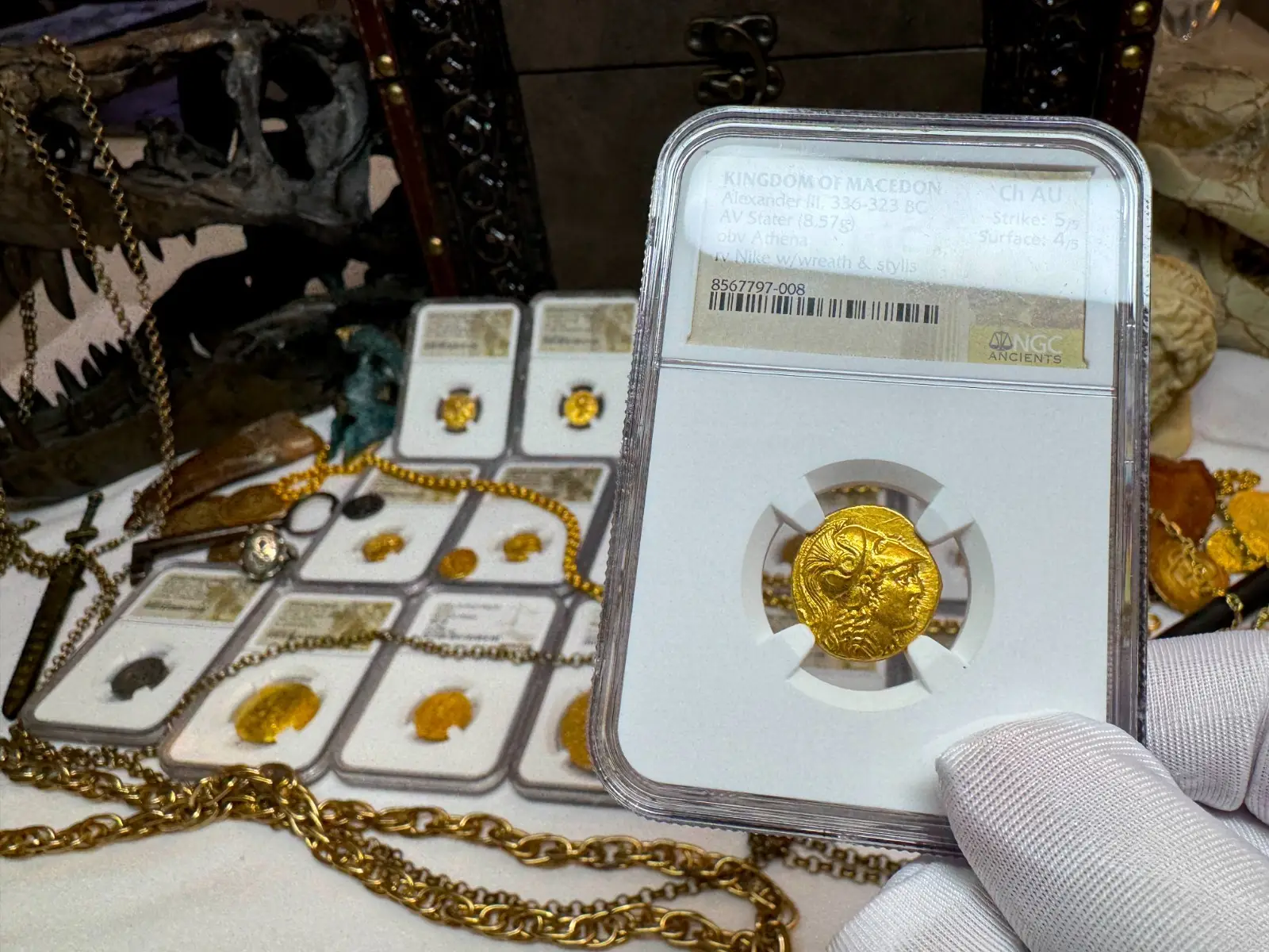 Kingdom of Macedon "Alexander the Great" 336BC Stater NGC Ch AU  16