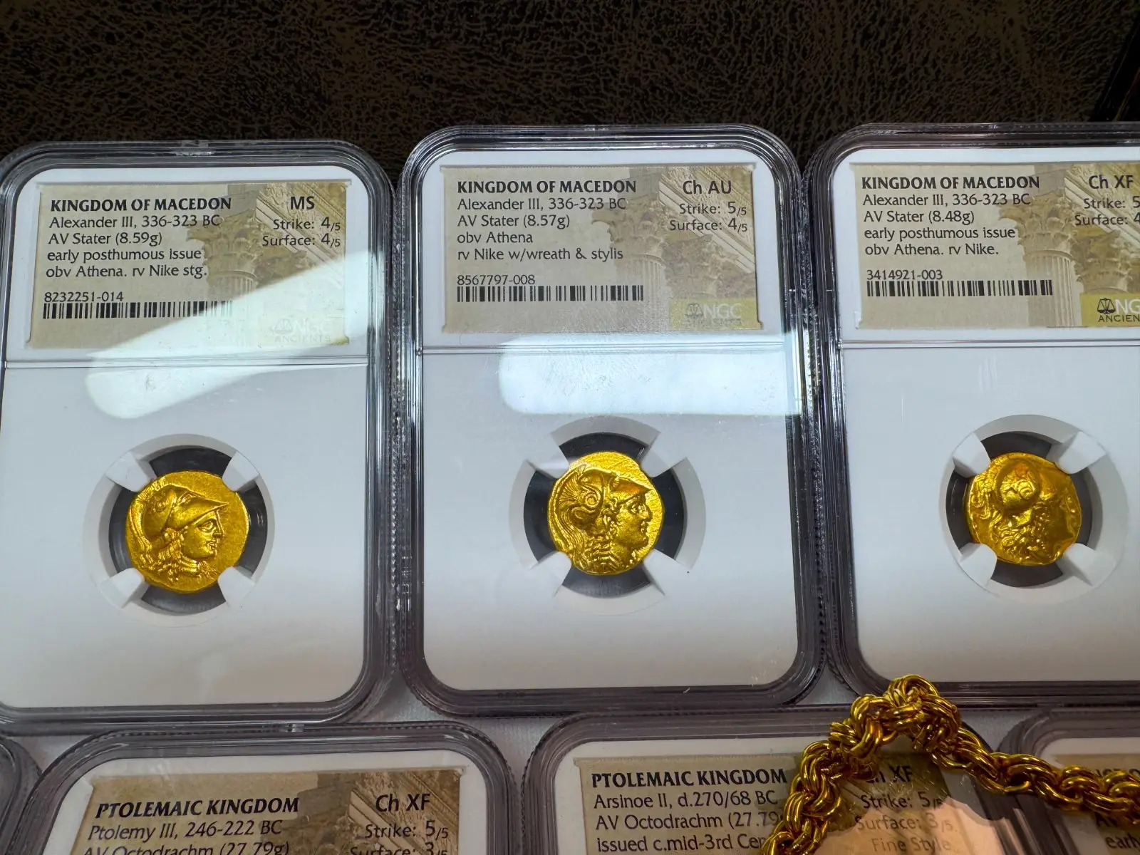 Kingdom of Macedon "Alexander the Great" 336BC Stater NGC Ch AU  8