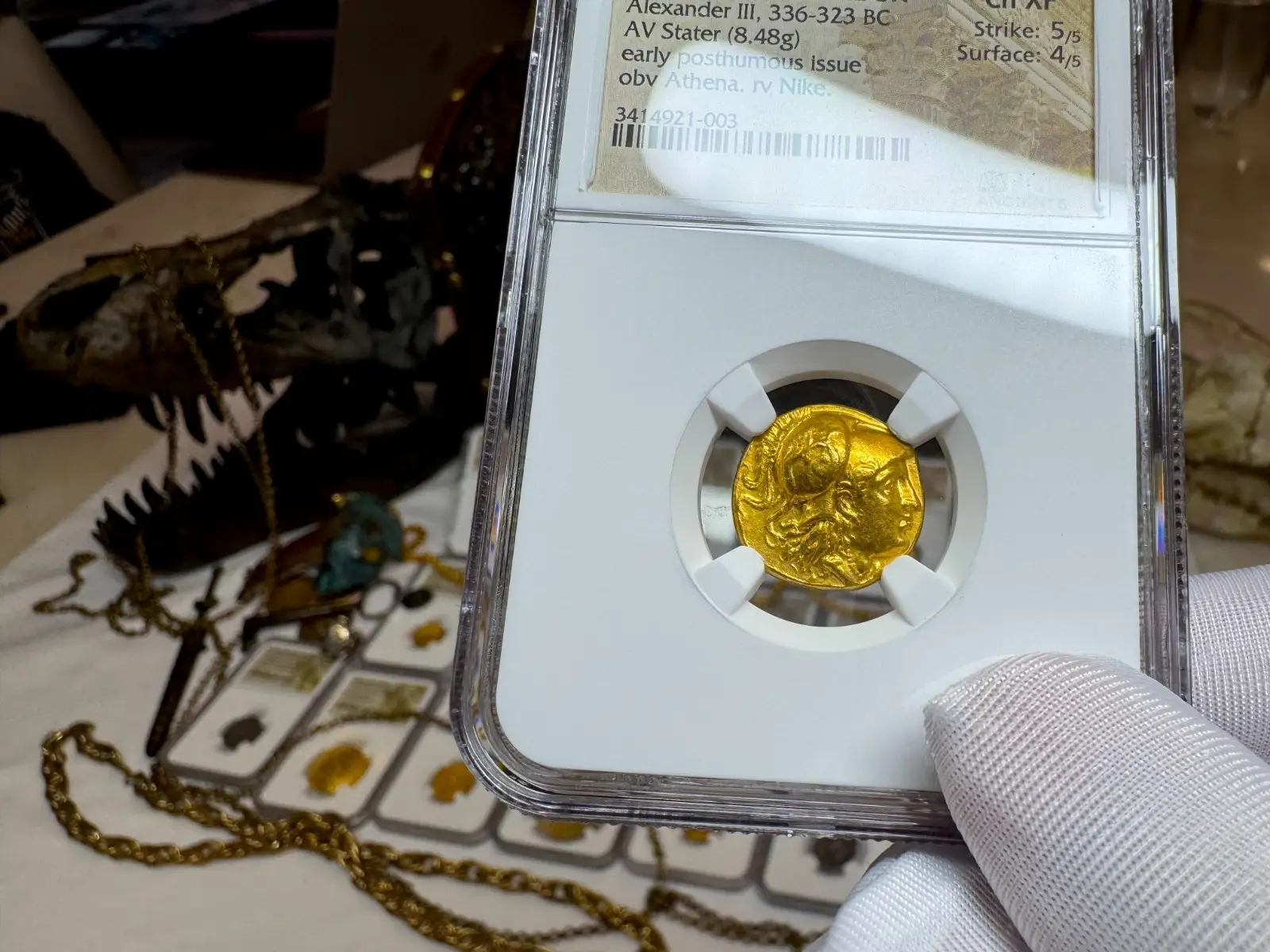 Kingdom of Macedon "Alexander the Great" 336BC Stater NGC Ch XF 15