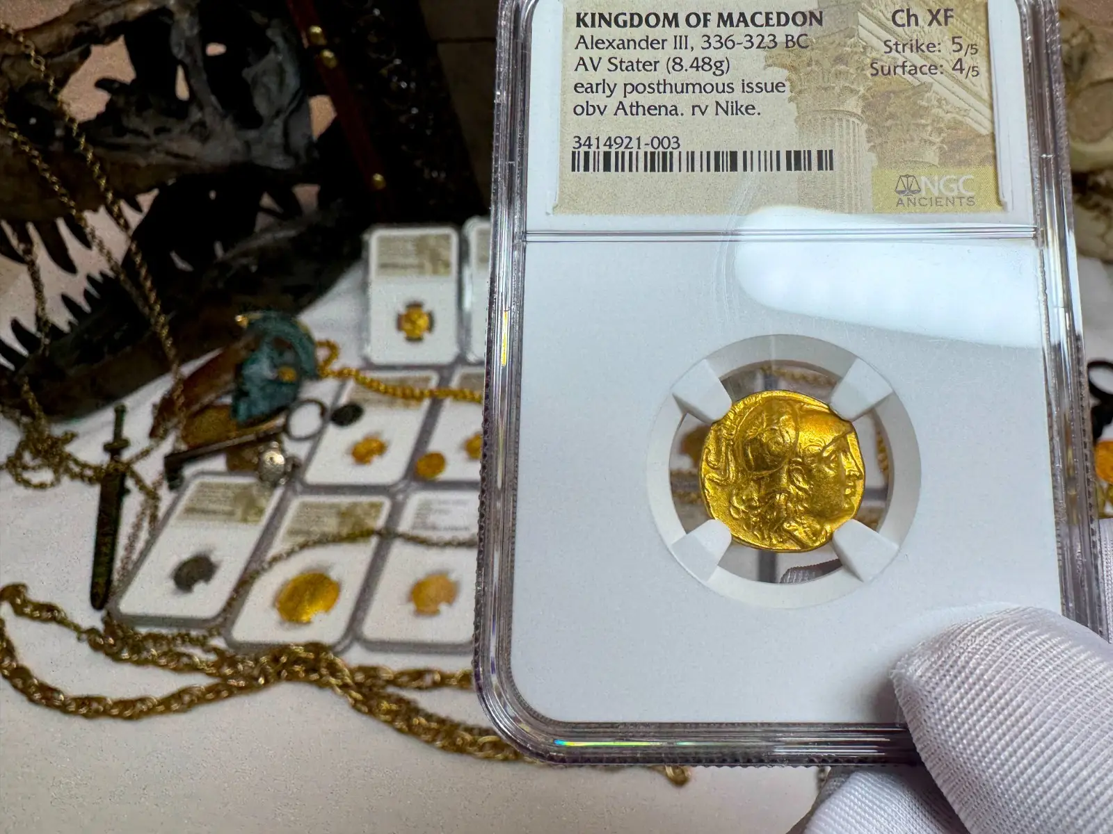 Kingdom of Macedon "Alexander the Great" 336BC Stater NGC Ch XF 13