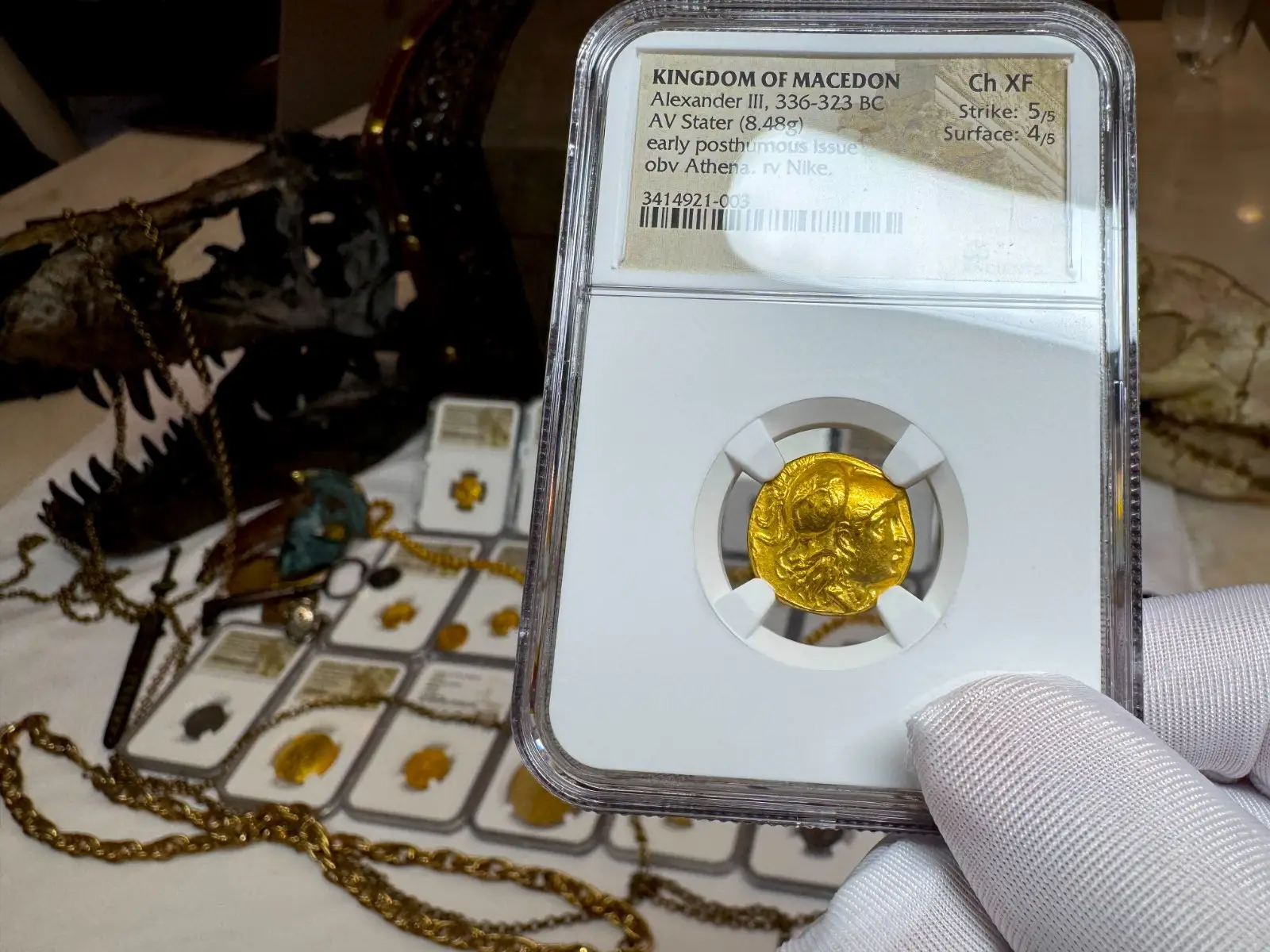 Kingdom of Macedon "Alexander the Great" 336BC Stater NGC Ch XF 2