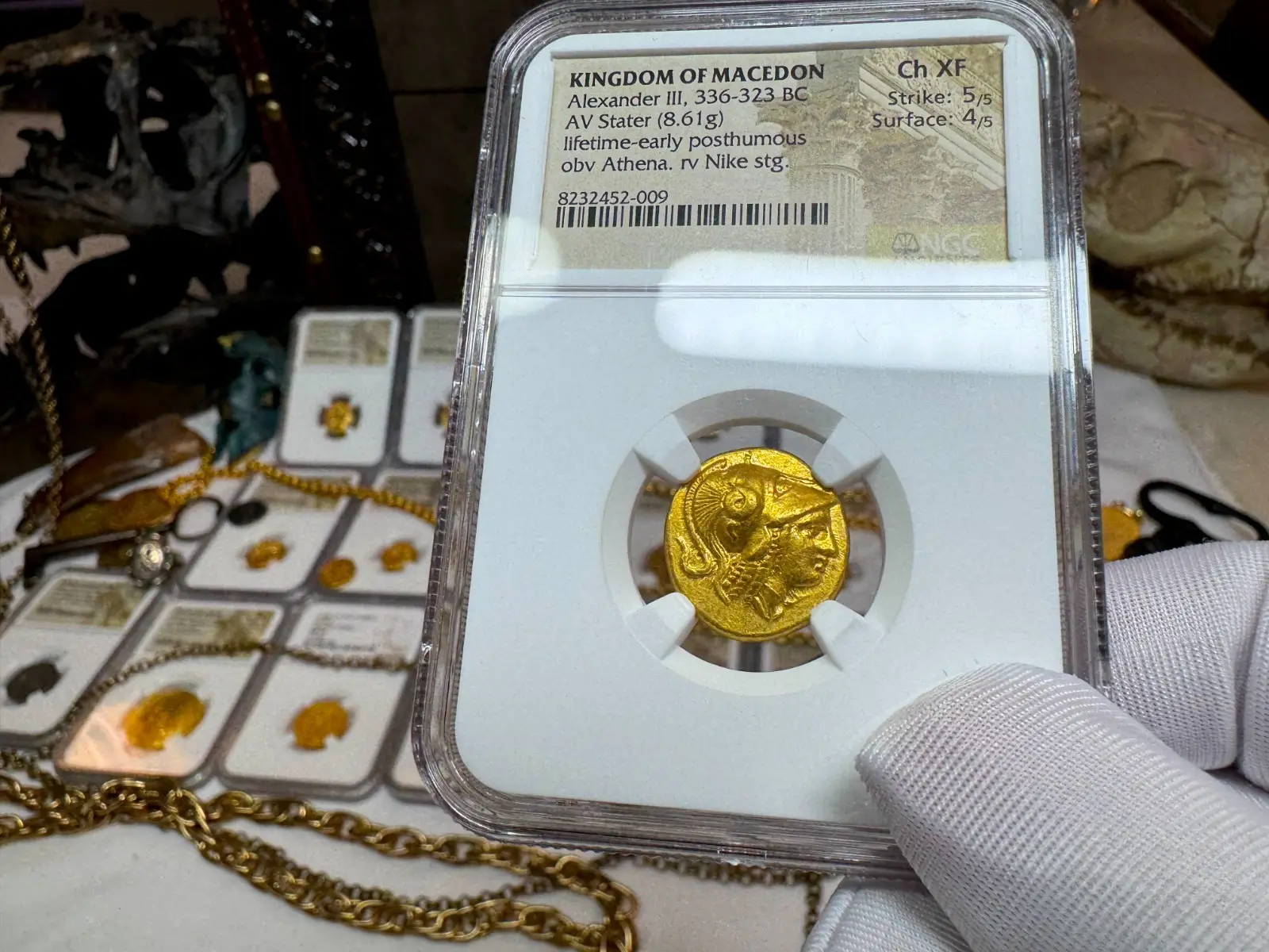 Kingdom of Macedon "Alexander the Great" 336BC Stater NGC Ch XF  8