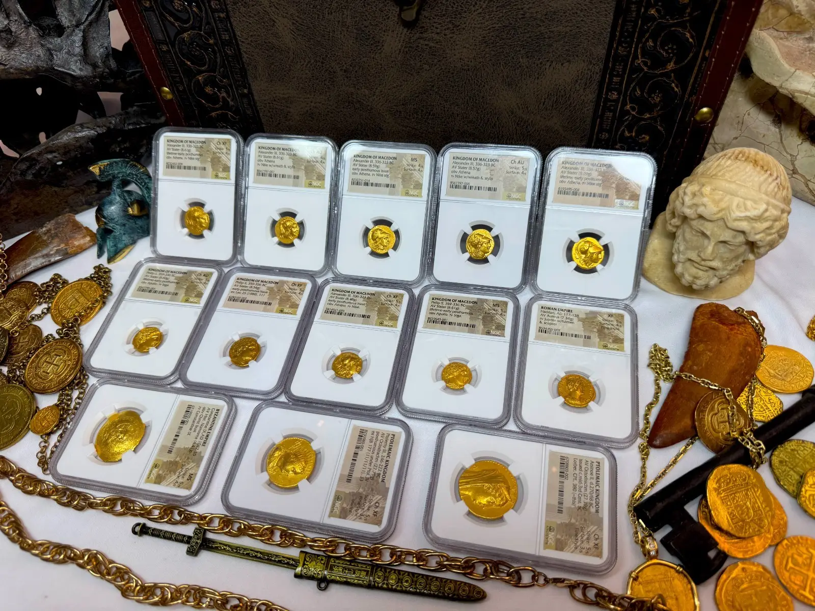 Kingdom of Macedon "Alexander the Great" 336BC Stater NGC Ch XF  6