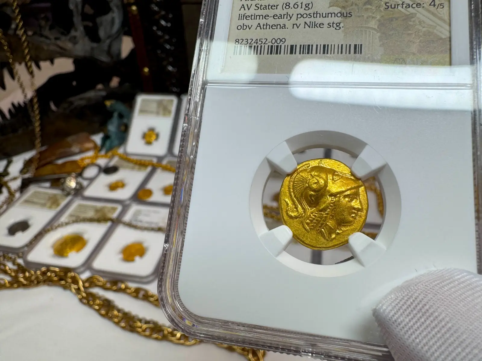 Kingdom of Macedon "Alexander the Great" 336BC Stater NGC Ch XF  14