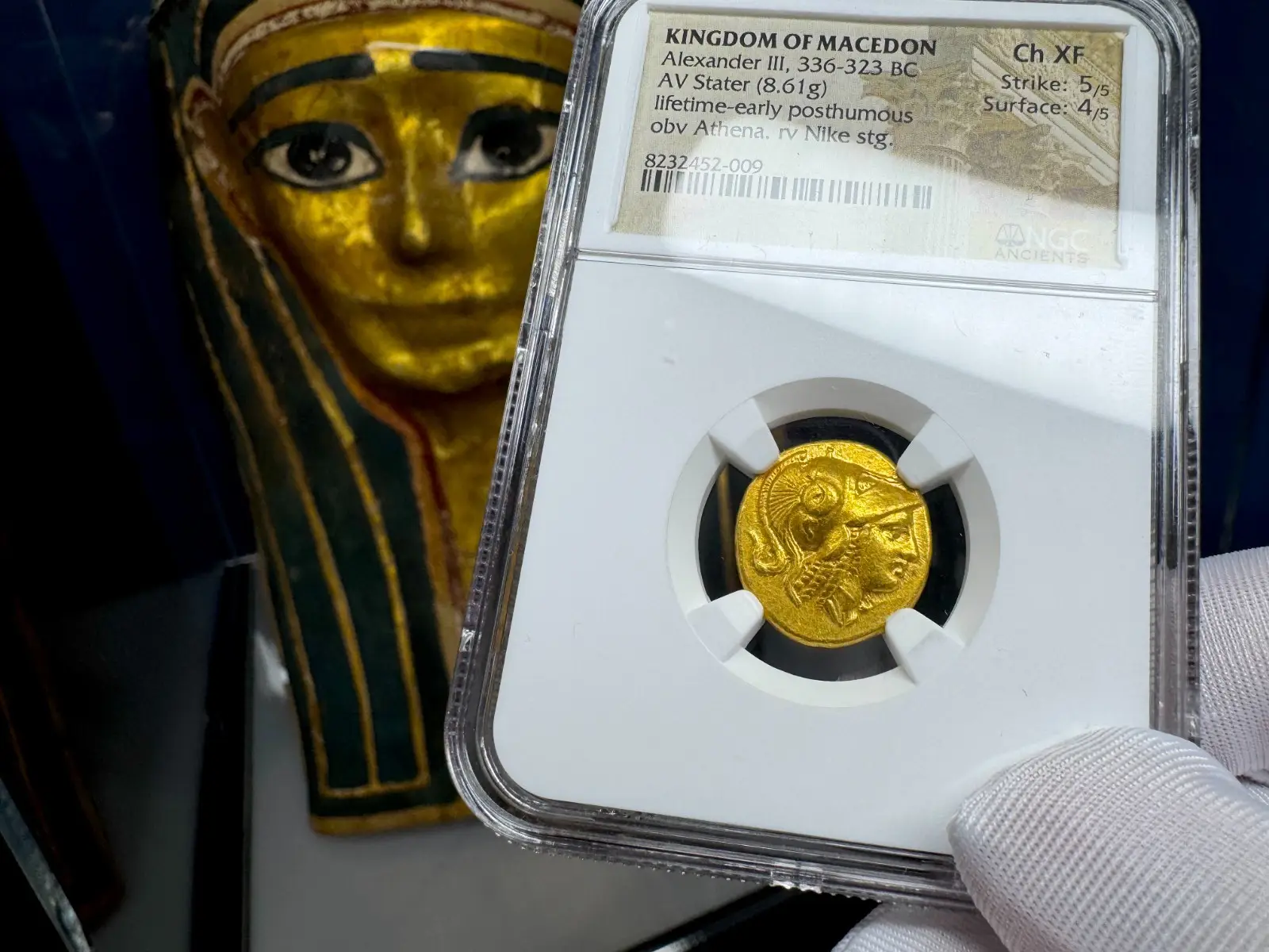 Kingdom of Macedon "Alexander the Great" 336BC Stater NGC Ch XF  23