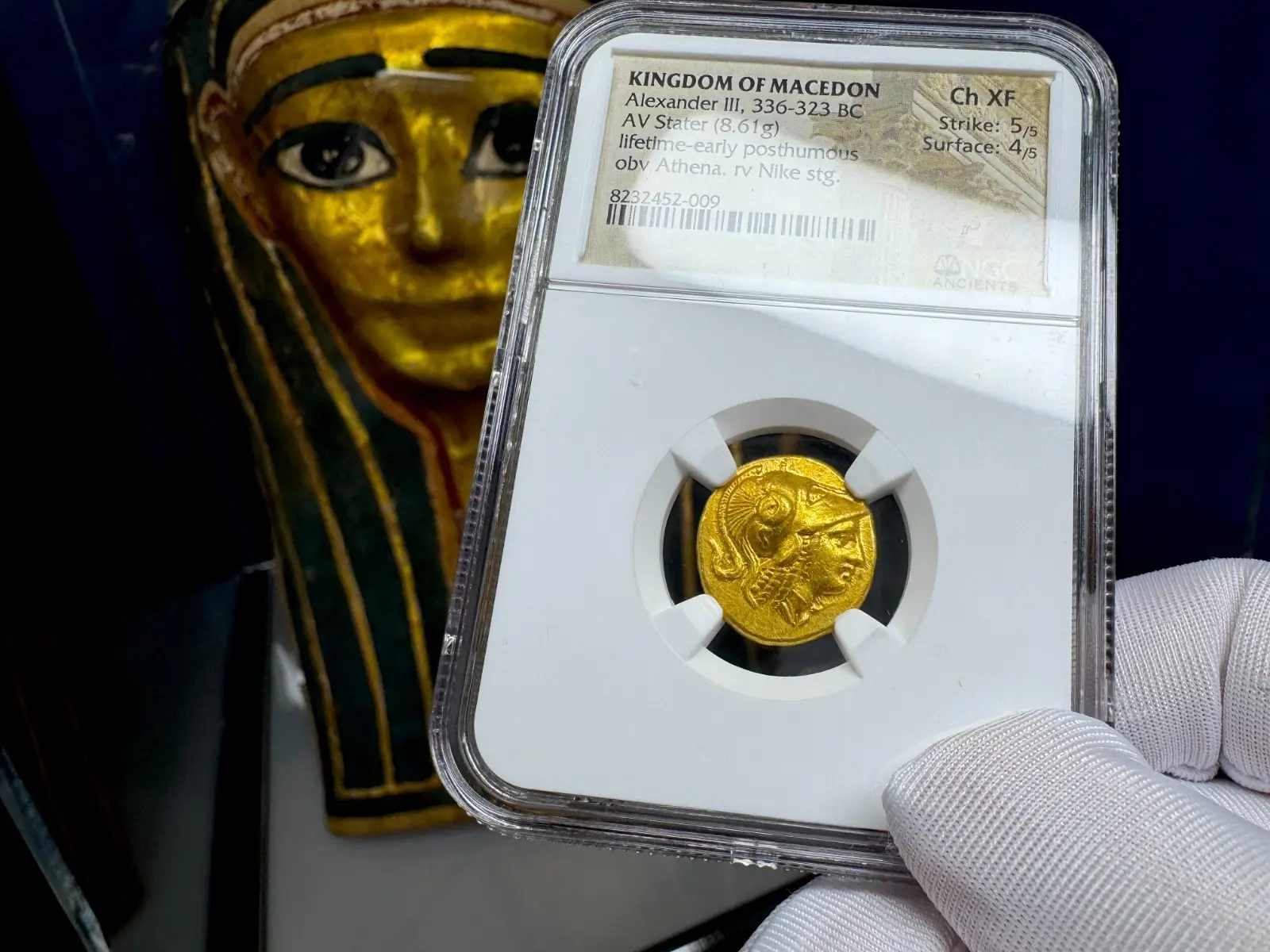 Kingdom of Macedon "Alexander the Great" 336BC Stater NGC Ch XF  3