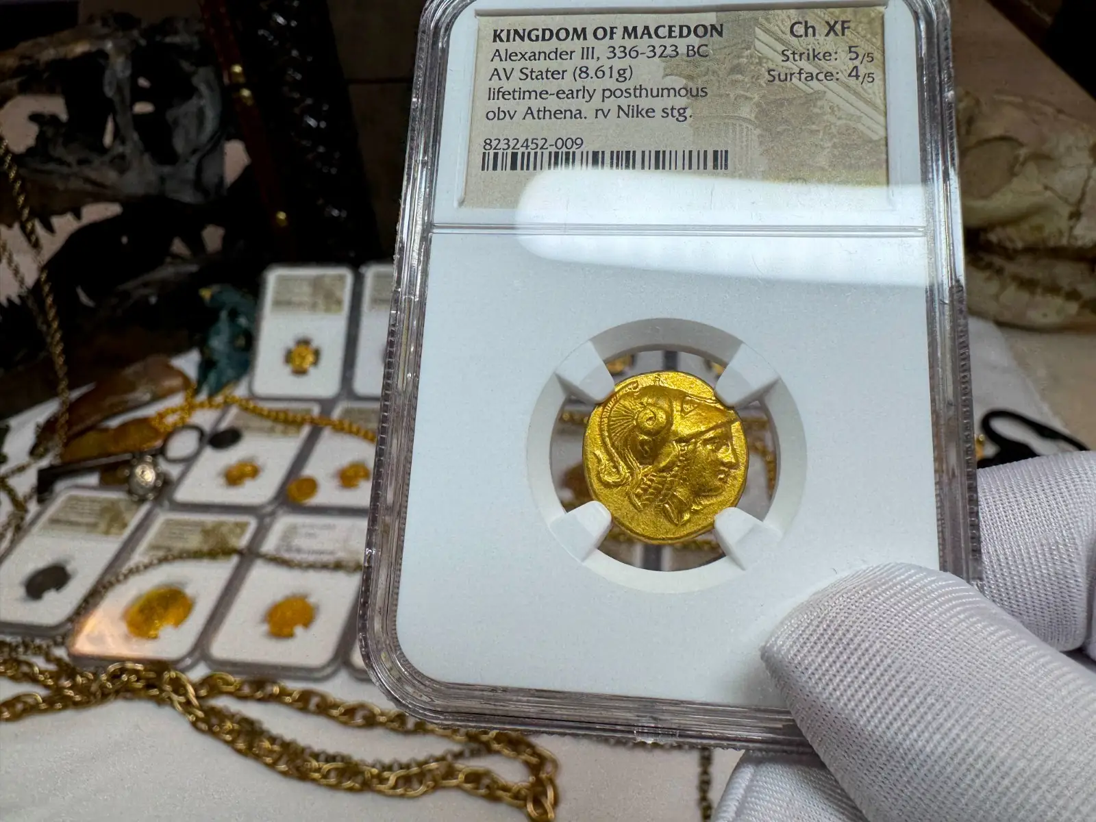 Kingdom of Macedon "Alexander the Great" 336BC Stater NGC Ch XF  20