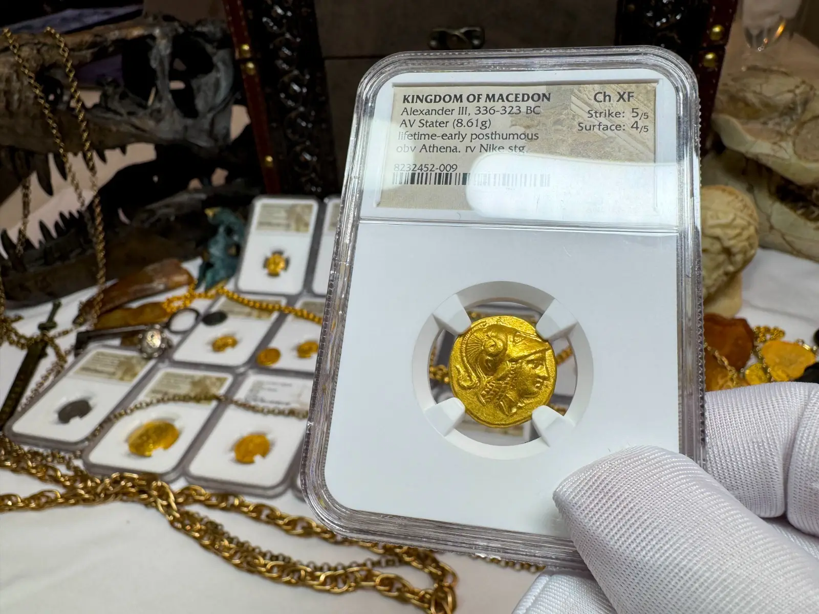 Kingdom of Macedon "Alexander the Great" 336BC Stater NGC Ch XF  24