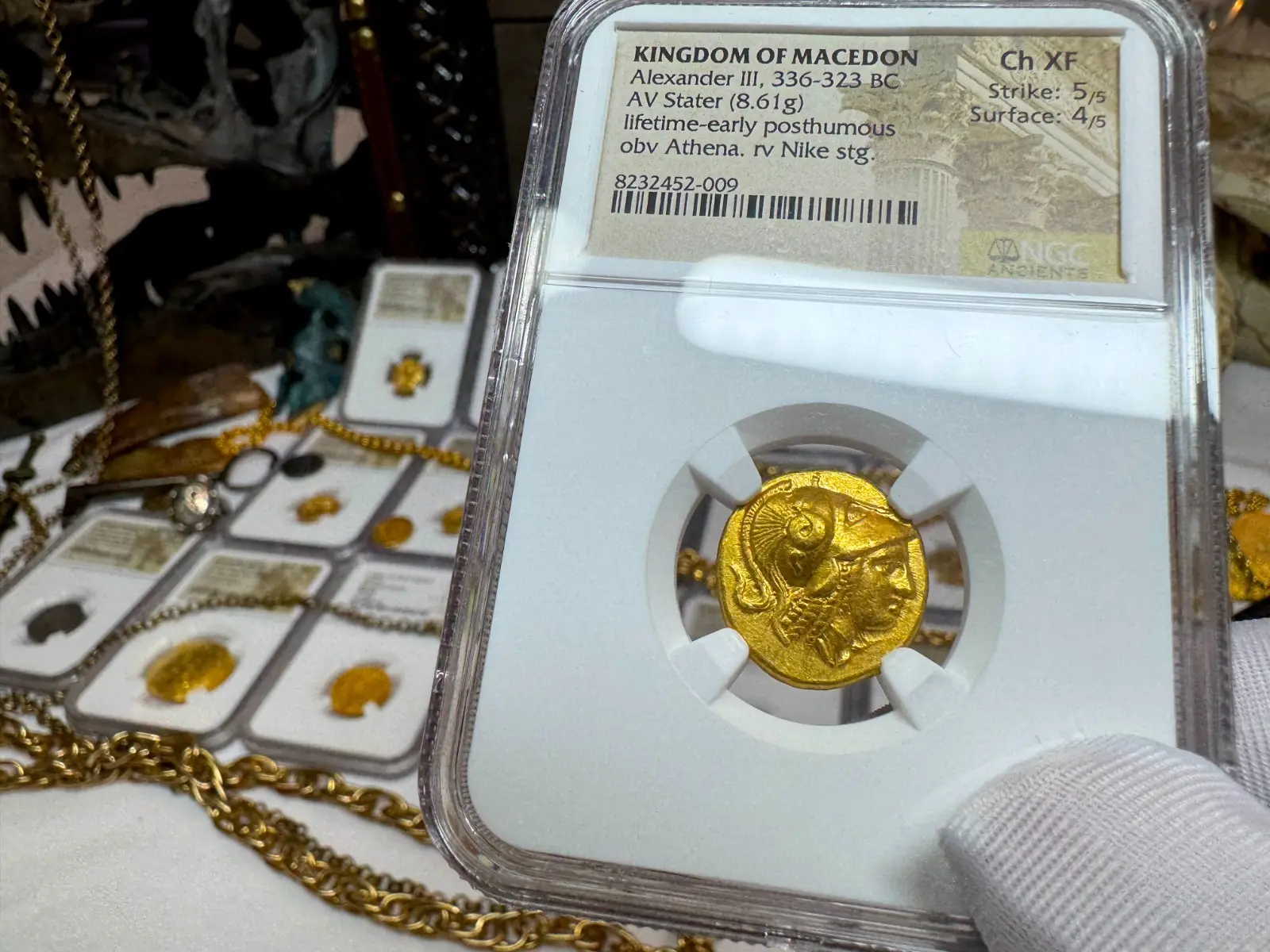 Kingdom of Macedon "Alexander the Great" 336BC Stater NGC Ch XF  21