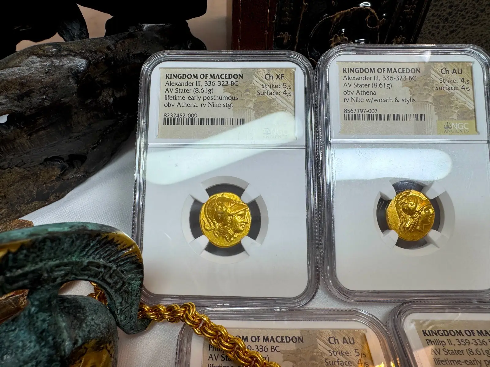 Kingdom of Macedon "Alexander the Great" 336BC Stater NGC Ch XF  13