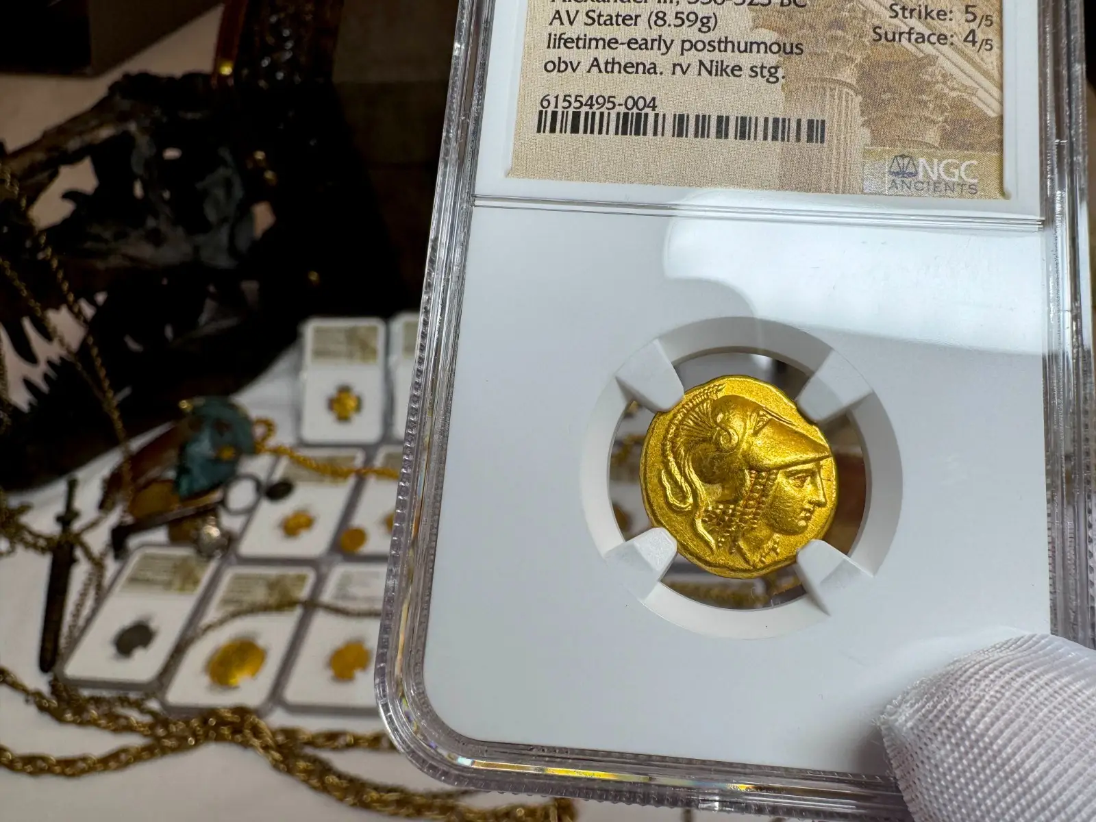 Kingdom of Macedon "Alexander the Great" 336BC Stater NGC Ch XF 2