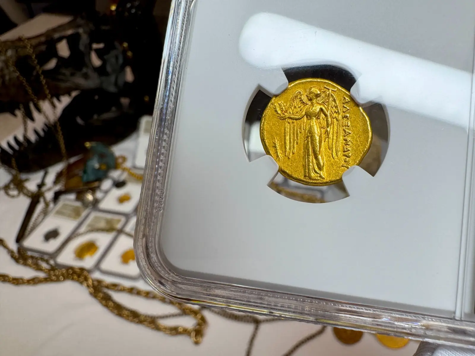 Kingdom of Macedon "Alexander the Great" 336BC Stater NGC Ch XF 6