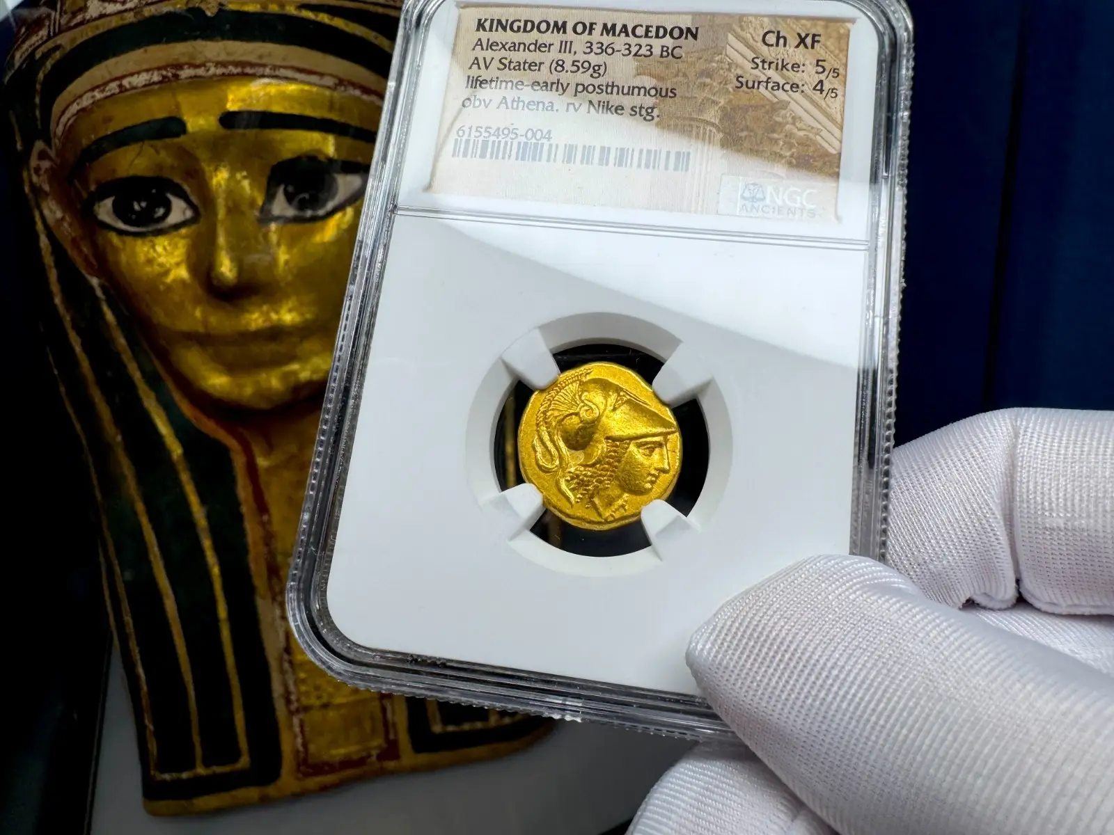 Kingdom of Macedon "Alexander the Great" 336BC Stater NGC Ch XF 27