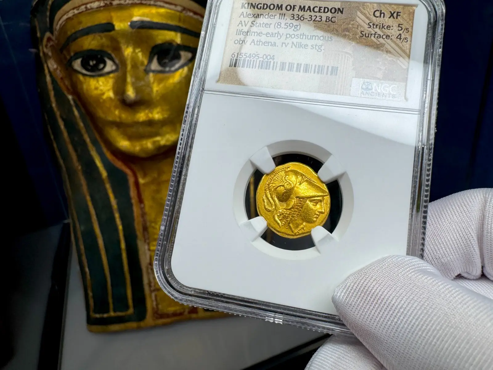 Kingdom of Macedon "Alexander the Great" 336BC Stater NGC Ch XF 26