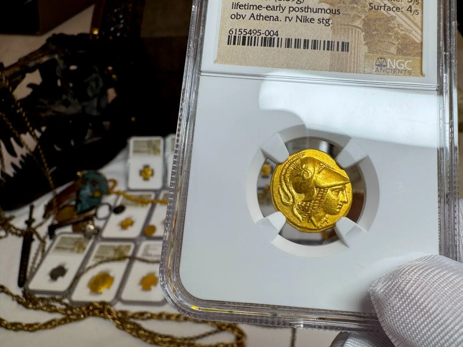 Kingdom of Macedon "Alexander the Great" 336BC Stater NGC Ch XF 4