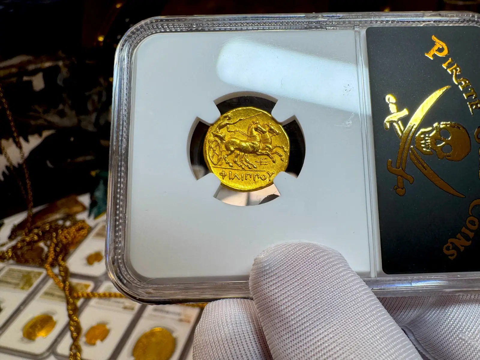 Kingdom of Macedon "Philip II" 359BC Stater NGC Ch AU (Alexander the Great's Father)  13