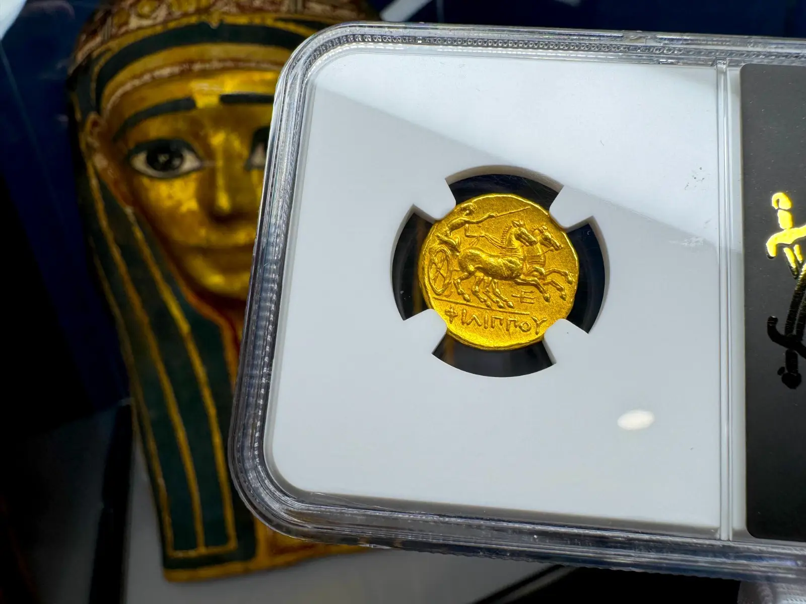 Kingdom of Macedon "Philip II" 359BC Stater NGC Ch AU (Alexander the Great's Father)  9