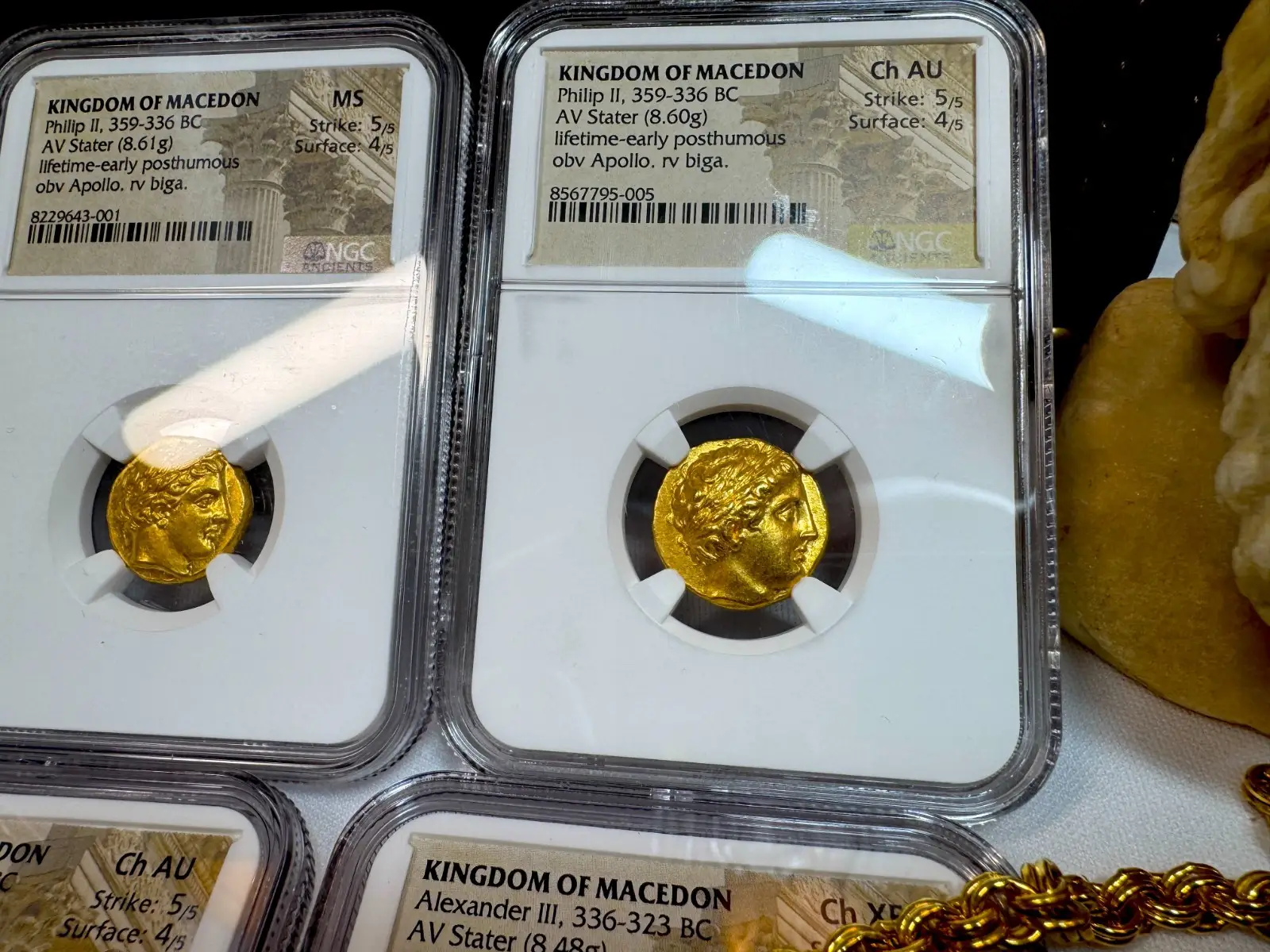 Kingdom of Macedon "Philip II" 359BC Stater NGC Ch AU (Alexander the Great's Father)  5